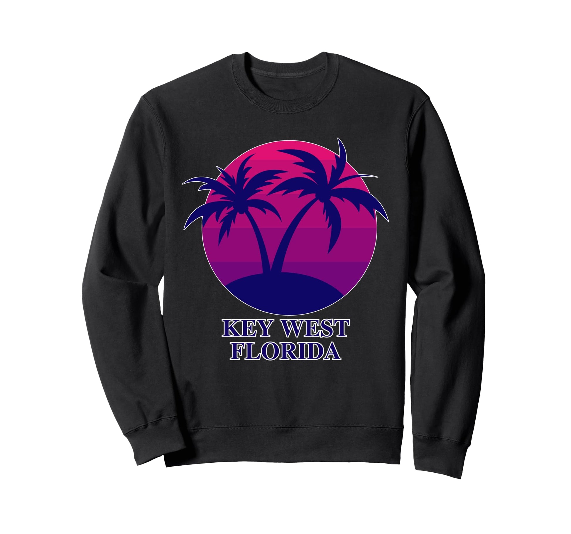 Key West Florida Palm Tree Sweatshirt - Custom Art Print Unisex - T-Shirt, Sweatshirt, Hoodie