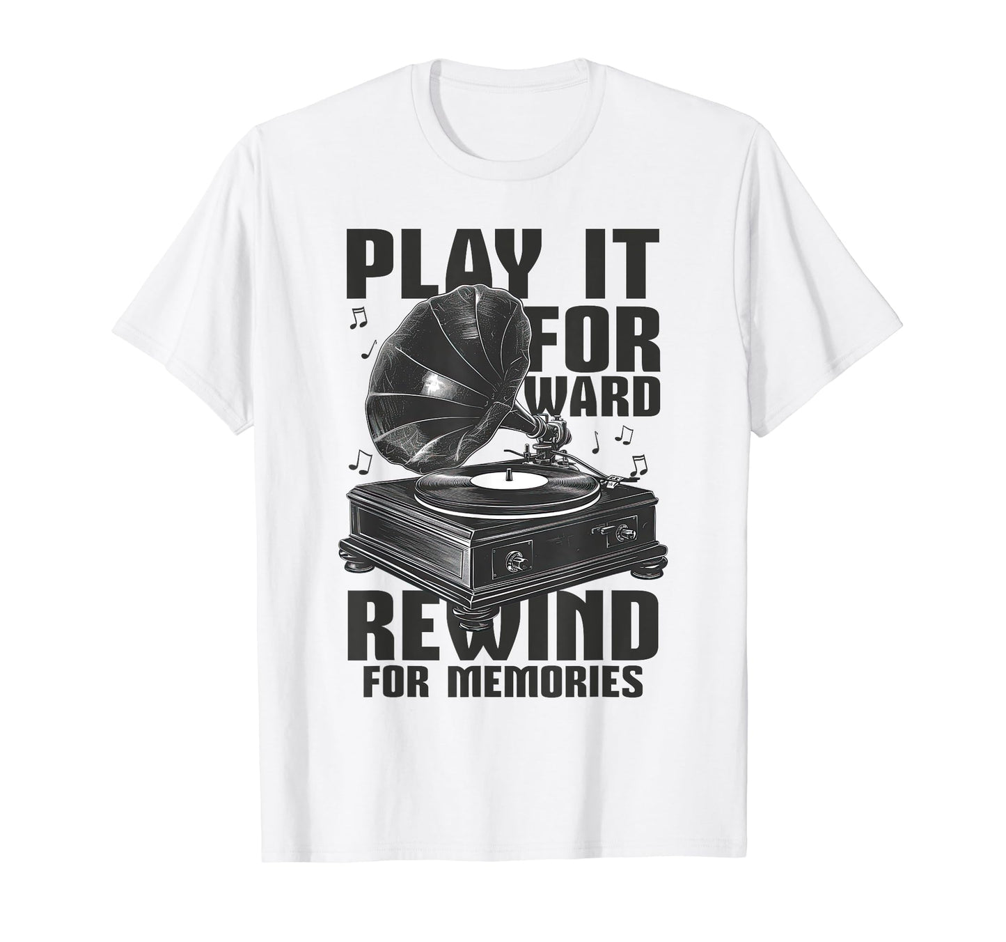 Gramophone Player Turntable 80S 90S T-Shirt - Fun Novelty Design Unisex - T-Shirt, Sweatshirt, Hoodie