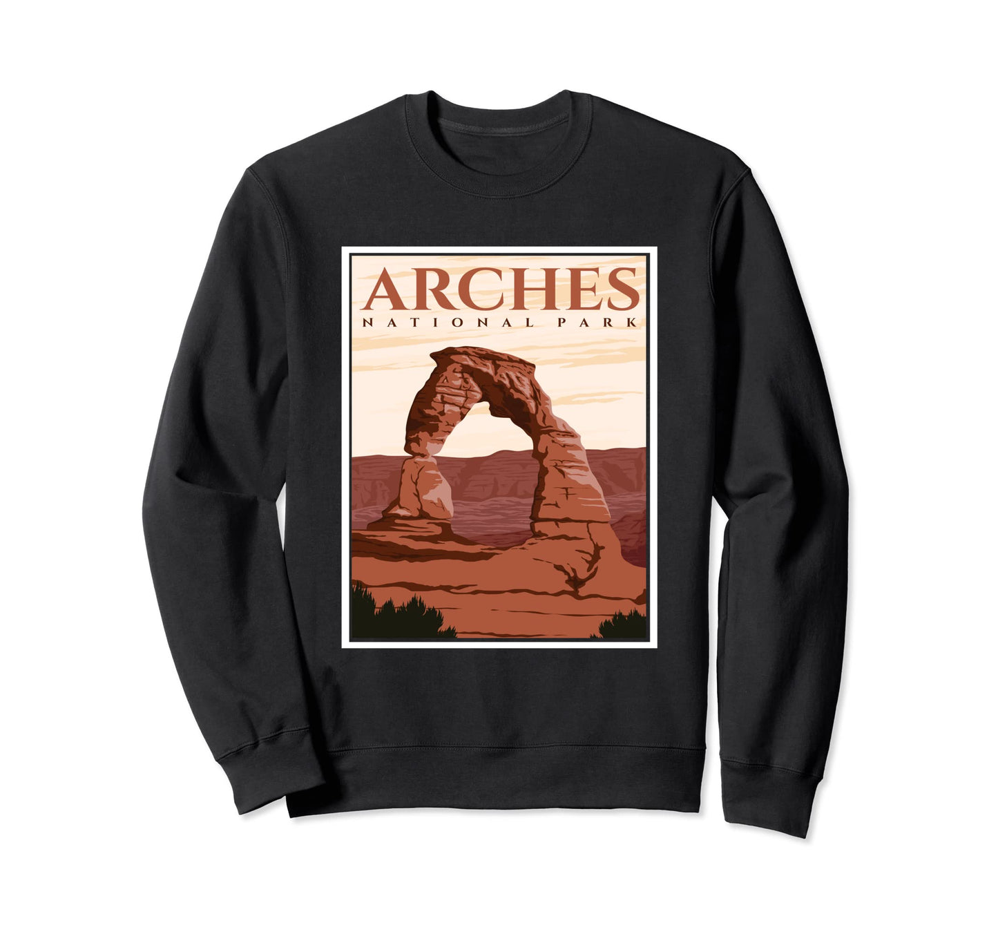 Arches National Park Utah Outdoors Sweatshirt - Graphic Print Unisex - T-Shirt, Sweatshirt, Hoodie