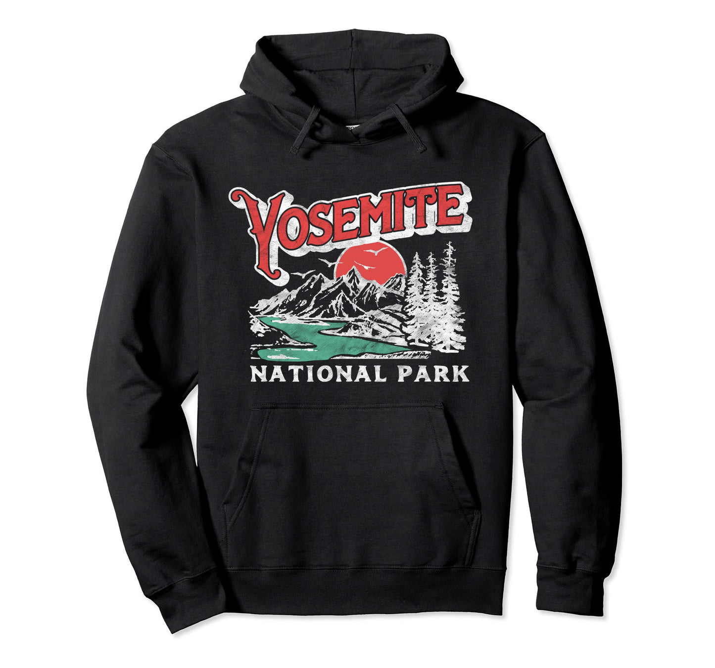 Yosemite National Park 80S Mountains Hoodie - Streetwear Style Unisex - T-Shirt, Sweatshirt, Hoodie