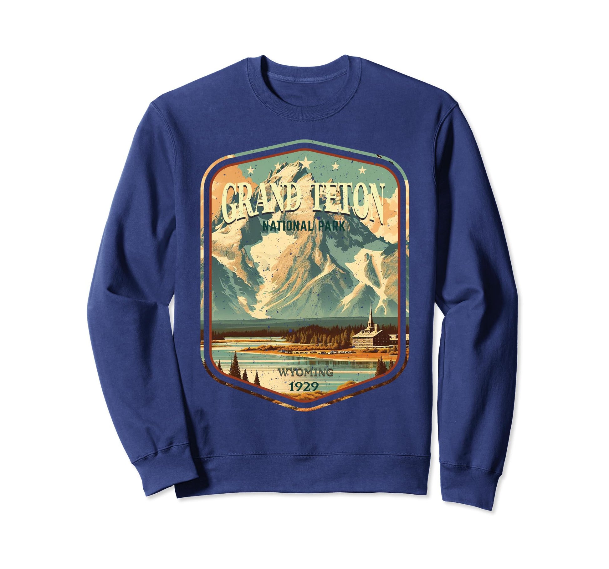 Grand Teton National Park Round Sweatshirt - Streetwear Style for Adults - T-Shirt, Sweatshirt, Hoodie