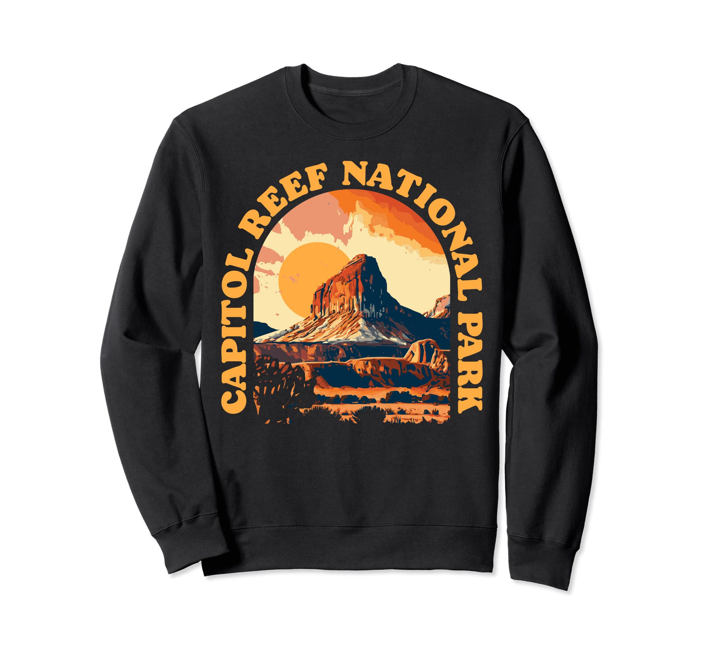Capitol Reef National Park Utah 80S Sweatshirt - Streetwear Style Unisex - T-Shirt, Sweatshirt, Hoodie