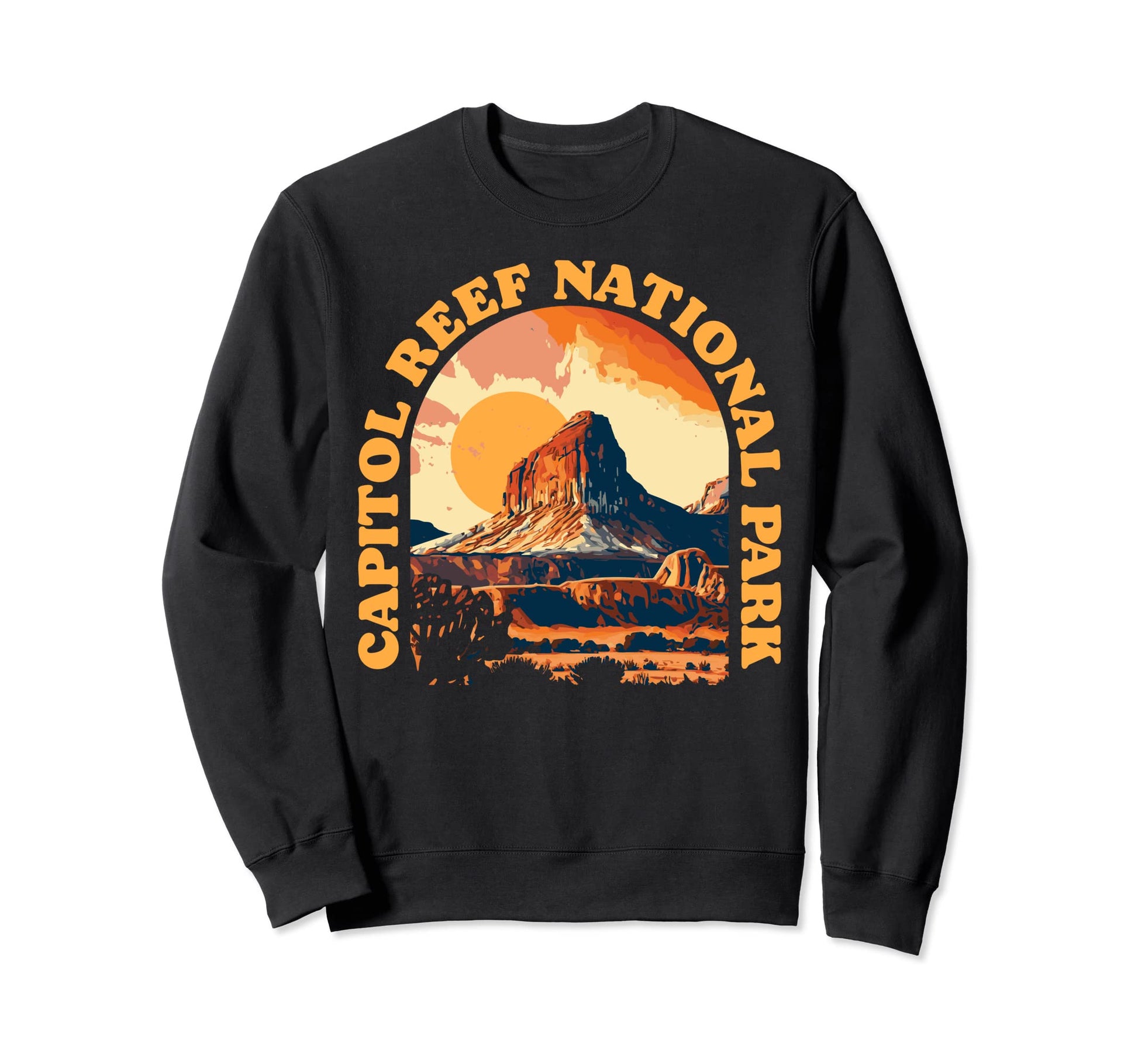 Capitol Reef National Park Utah 80S Sweatshirt - Streetwear Style Unisex - T-Shirt, Sweatshirt, Hoodie