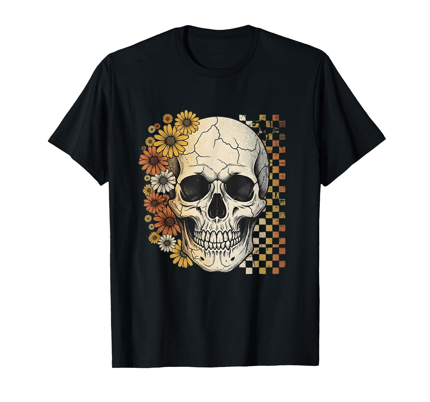 Boho Skull Summerween Spooky Halloween T-Shirt - Aesthetic Graphic Unisex - T-Shirt, Sweatshirt, Hoodie