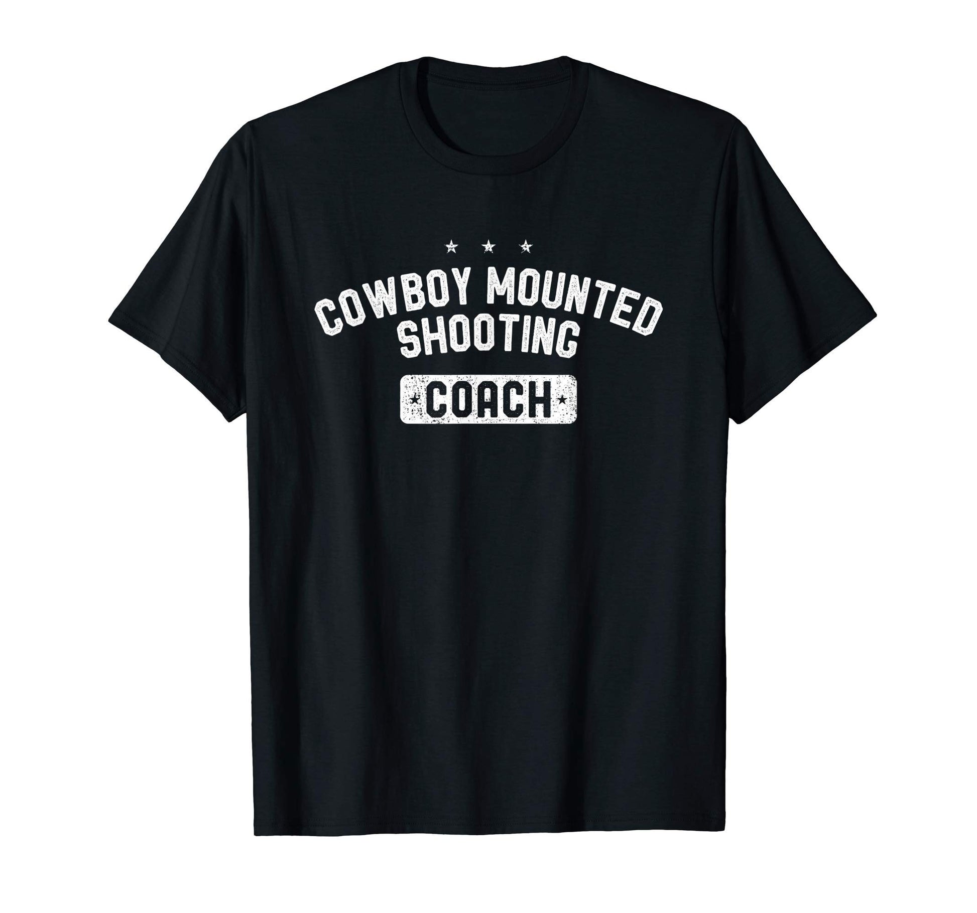 Cowboy Mounted Shooting Coach T-Shirt - Minimalist Print for Adults - T-Shirt, Sweatshirt, Hoodie