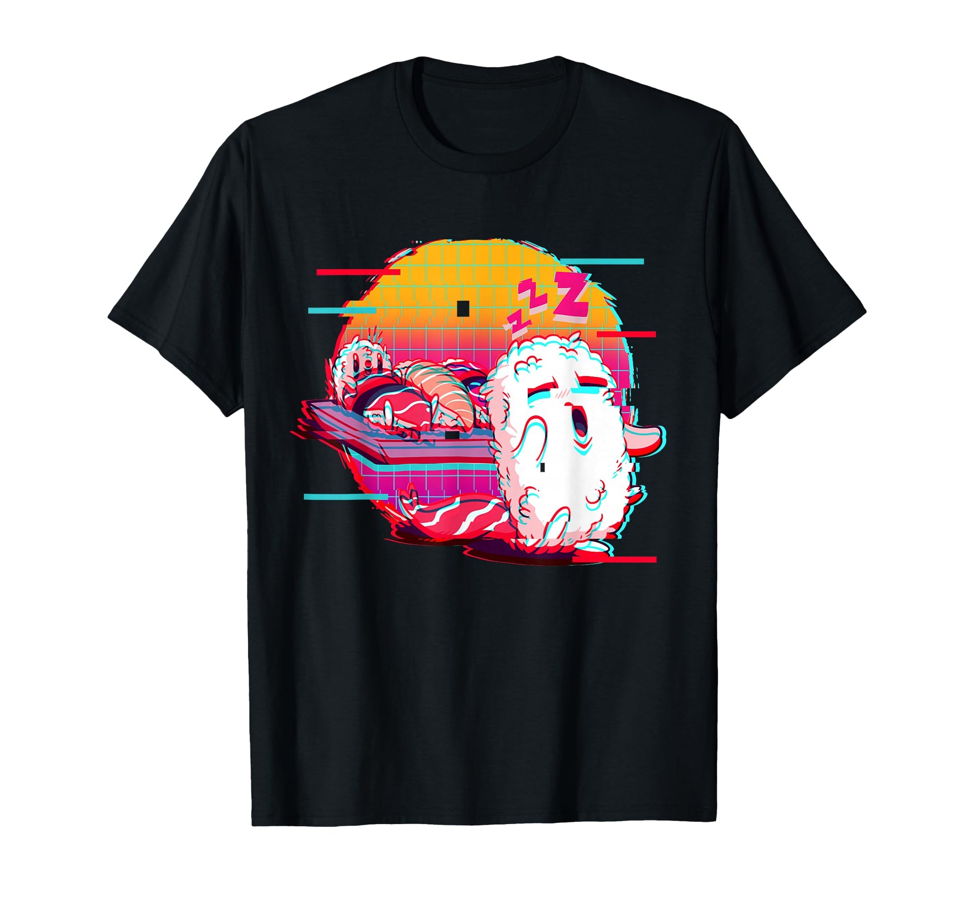 Funny Sushi Vaporwave Aesthetic T-Shirt - Novelty Apparel Men Women - T-Shirt, Sweatshirt, Hoodie