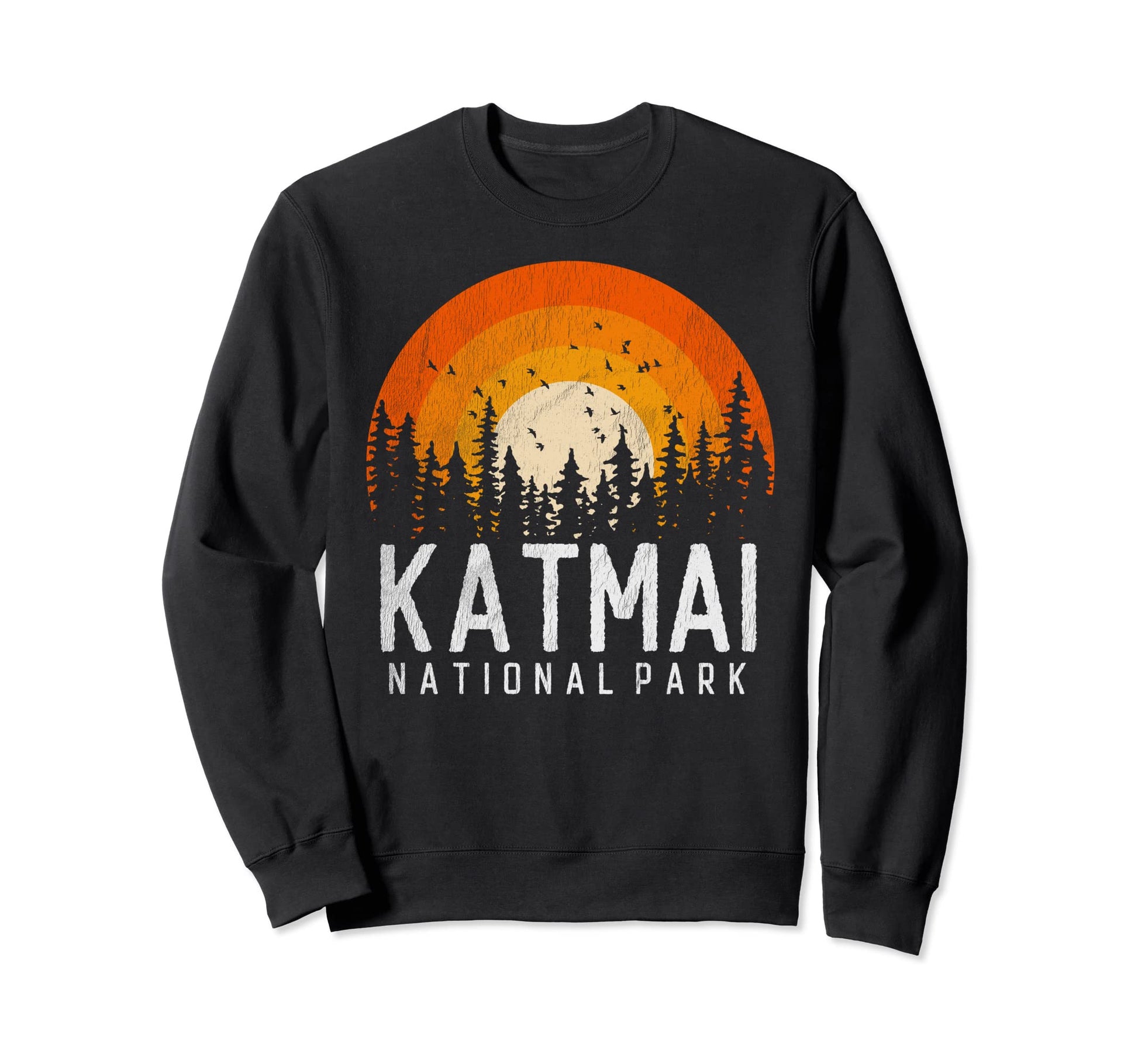 Katmai Us National Park Alaska 70S 80S Sweatshirt - Unique Graphic Unisex - T-Shirt, Sweatshirt, Hoodie