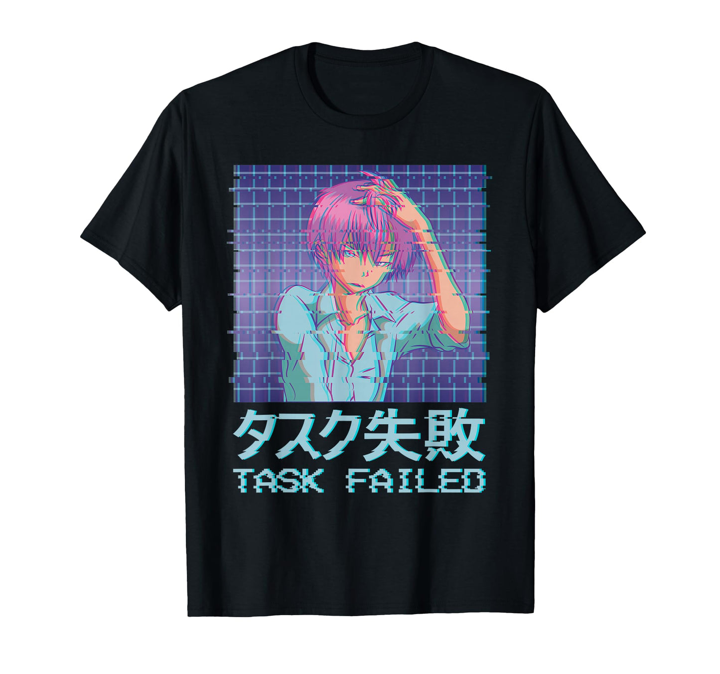 Task Failed Aesthetic Eboy Anime T-Shirt - Trendy Graphic Men Women - T-Shirt, Sweatshirt, Hoodie