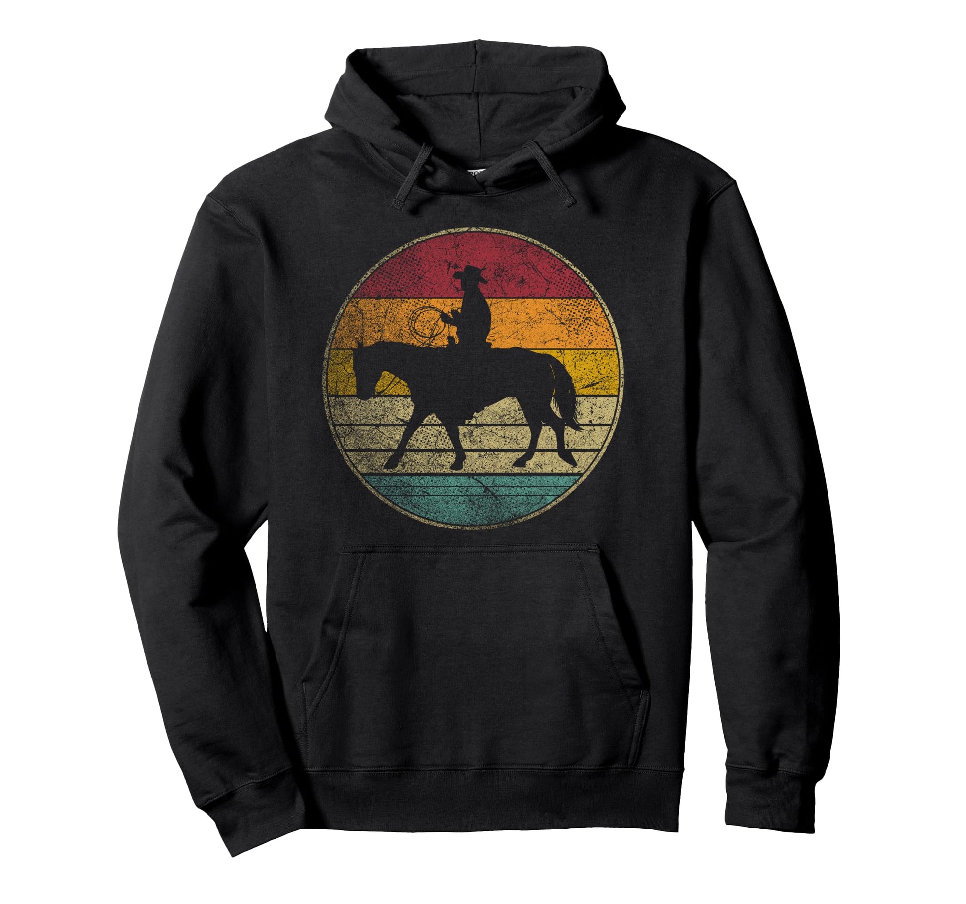 Cowboy Ranch Rodeo Horse Gift Western Hoodie - Fun Novelty Design Unisex - T-Shirt, Sweatshirt, Hoodie