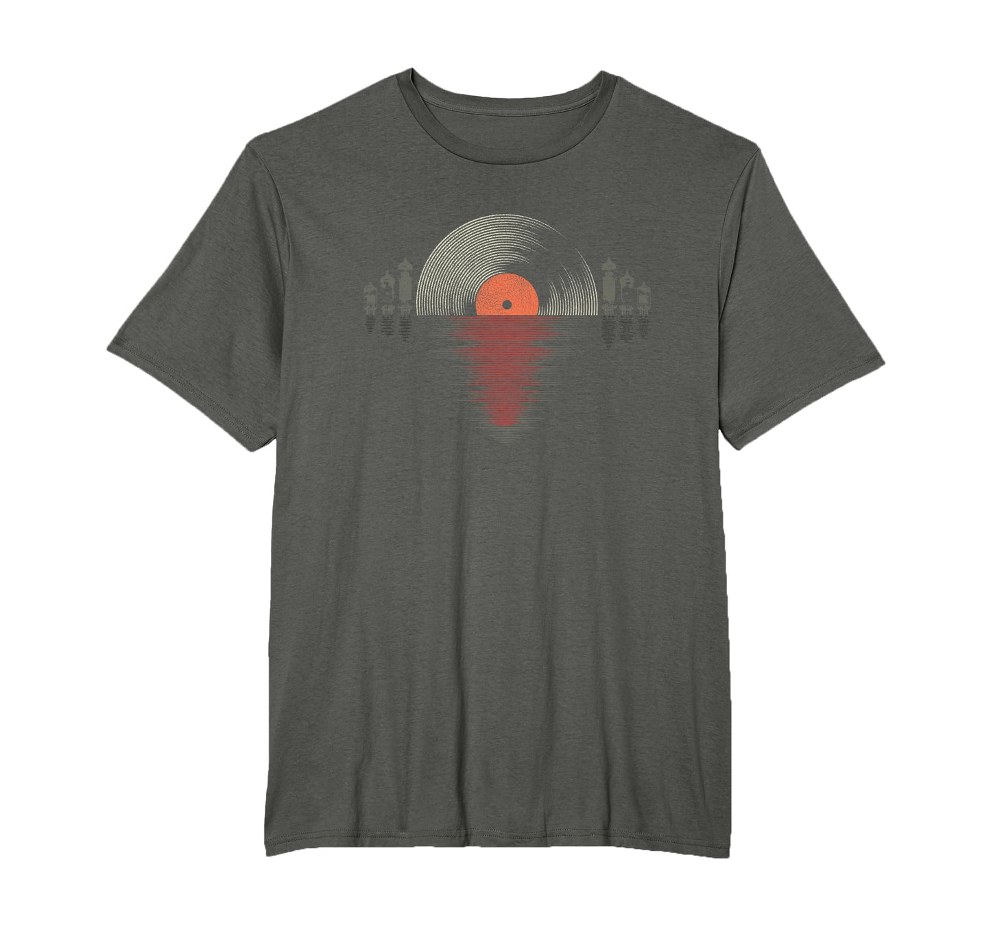 Distressed Vinyl Vacuum Tube Amp T-Shirt - Fun Novelty Design for Adults - T-Shirt, Sweatshirt, Hoodie