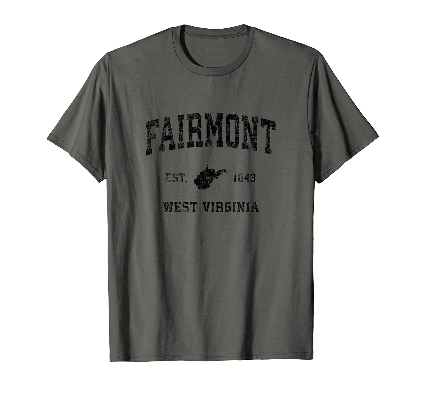 Fairmont West Virginia Wv Sports Black T-Shirt - Aesthetic Graphic Unisex - T-Shirt, Sweatshirt, Hoodie