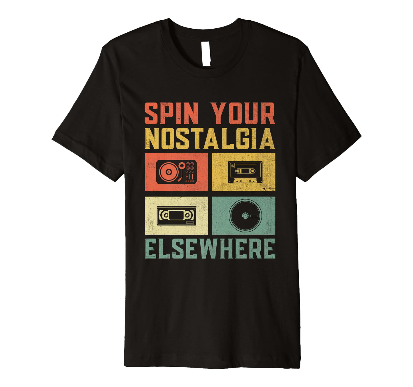 Funny Old School Dj Equipment Table T-Shirt - Unique Graphic Unisex - T-Shirt, Sweatshirt, Hoodie