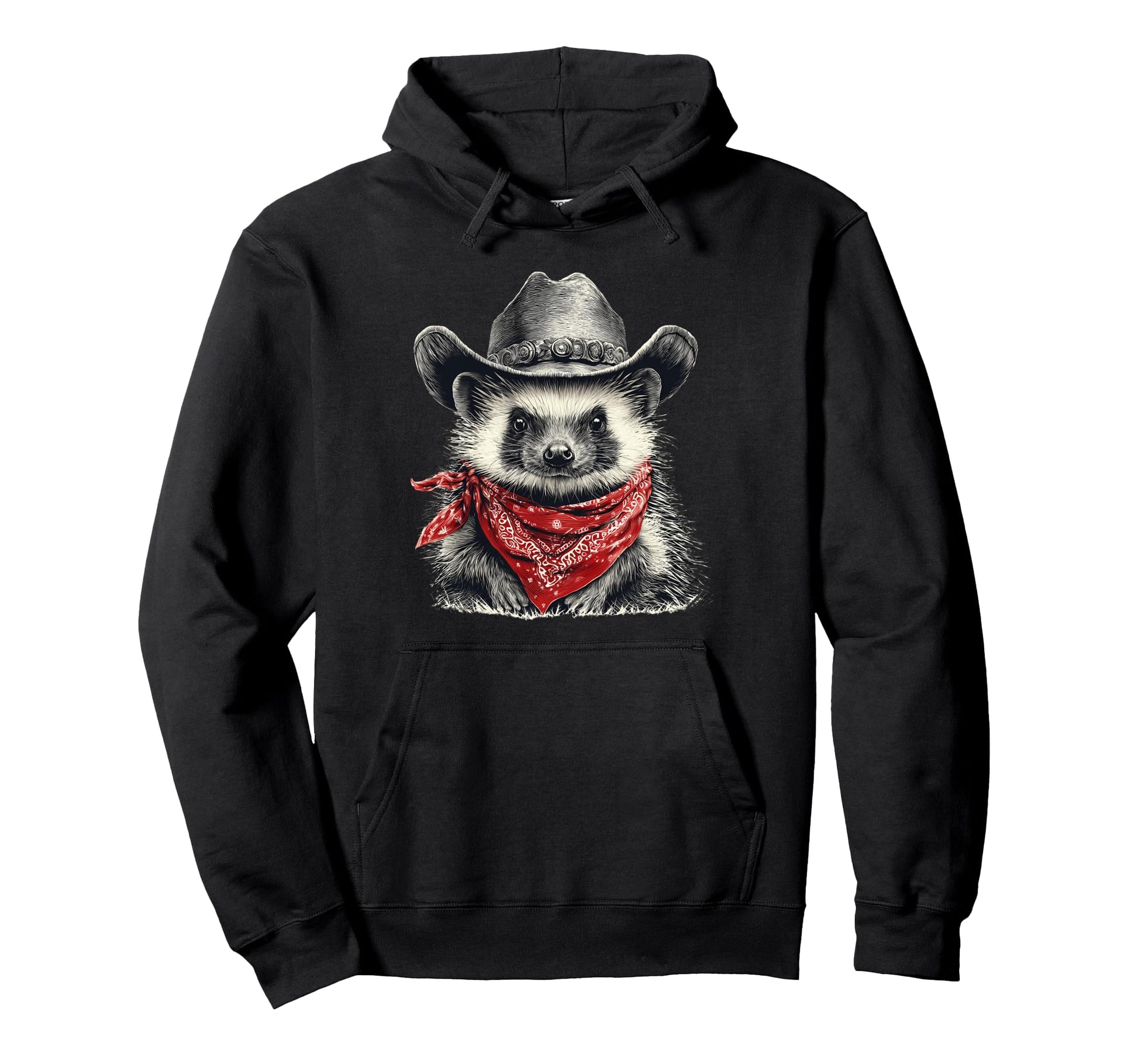 Country Cowboy Hedgehog Rodeo Cowgirl Hoodie - Streetwear Style Men Women - T-Shirt, Sweatshirt, Hoodie