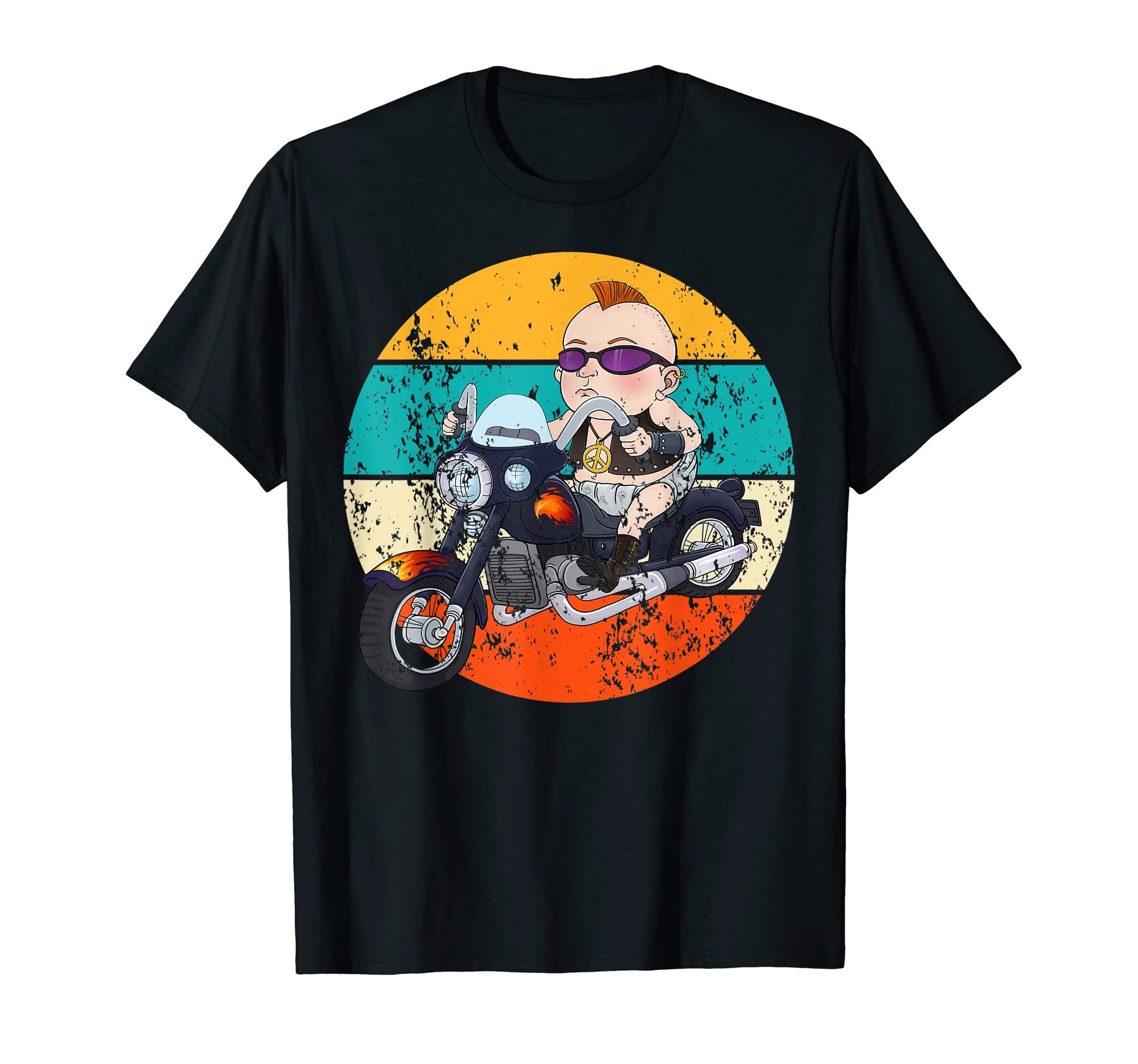 Motorcycle Pregnancy T-Shirt - Custom Art Print Unisex - T-Shirt, Sweatshirt, Hoodie