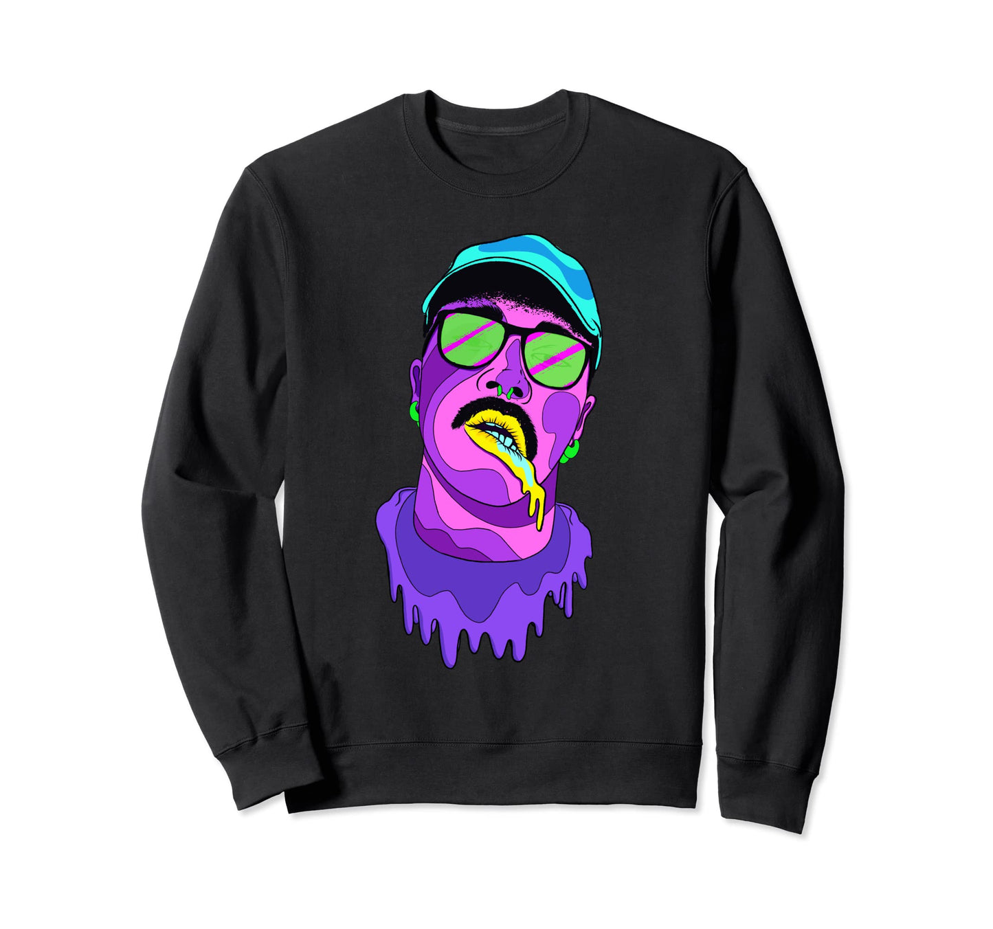 80S Colorful Chicano Mexicano Sweatshirt - Novelty Apparel for Adults - T-Shirt, Sweatshirt, Hoodie