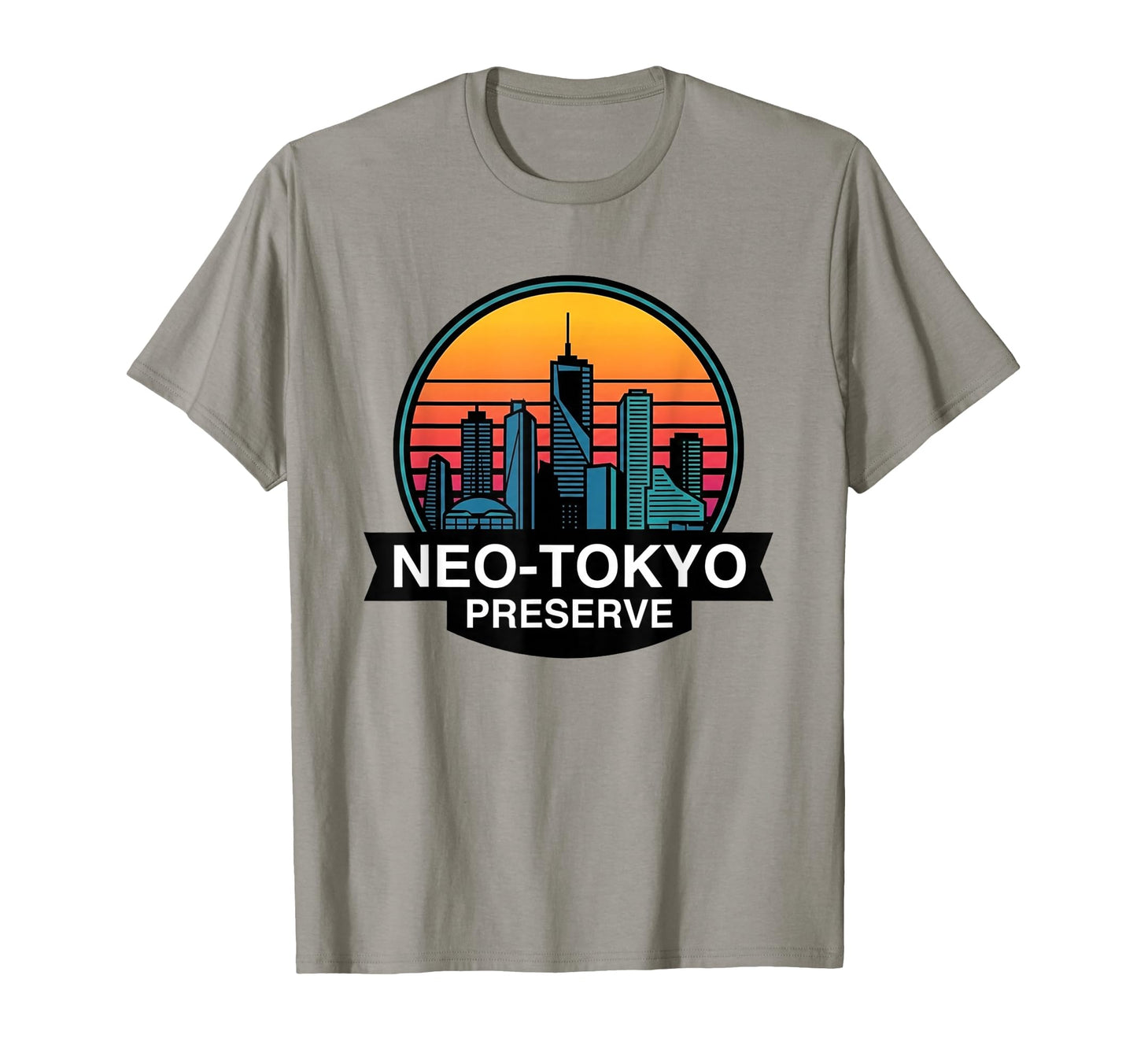 Neo Tokyo Preserve Synthwave City T-Shirt - Trendy Graphic for Adults - T-Shirt, Sweatshirt, Hoodie