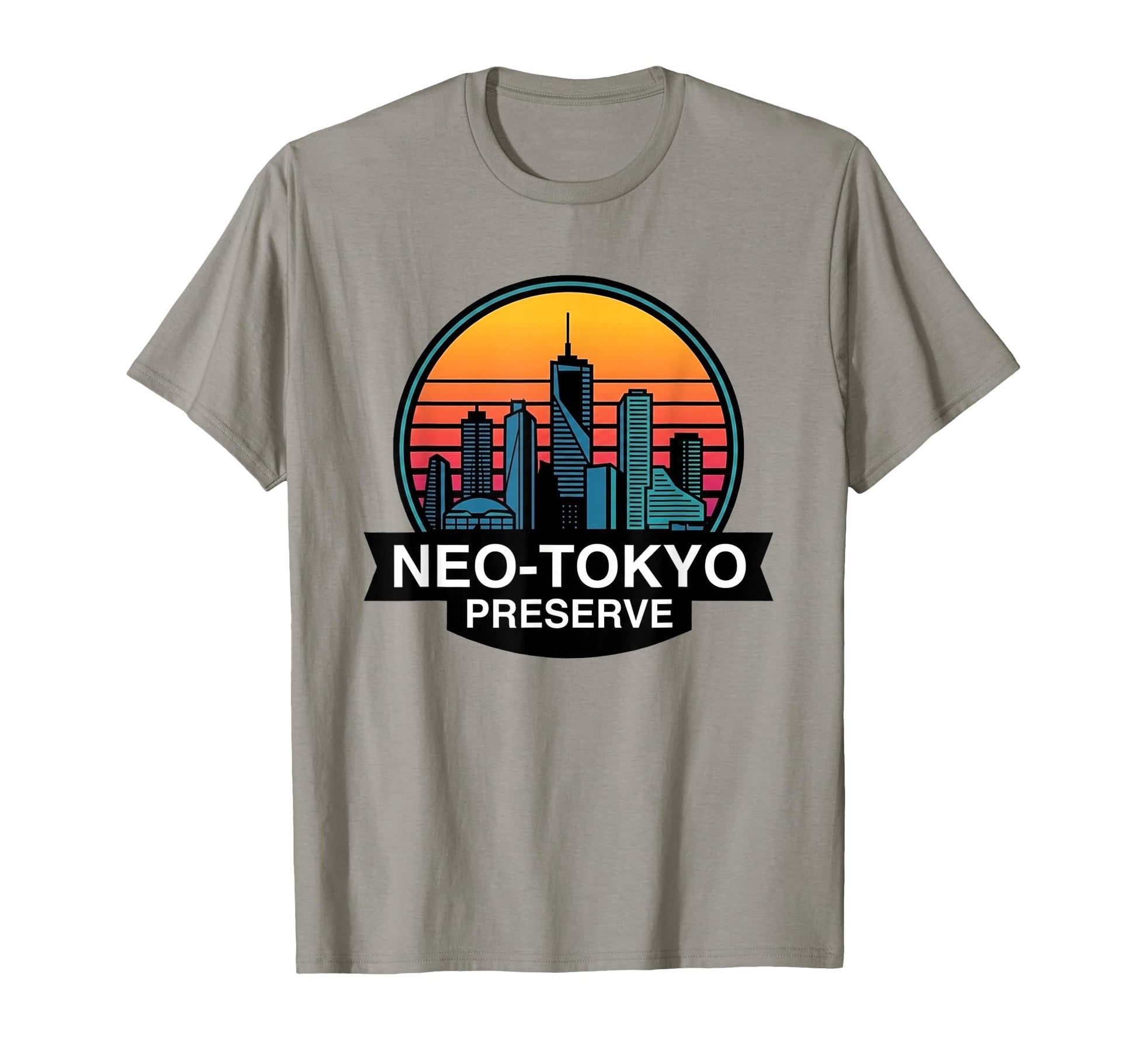 Neo Tokyo Preserve Synthwave City T-Shirt - Trendy Graphic for Adults - T-Shirt, Sweatshirt, Hoodie