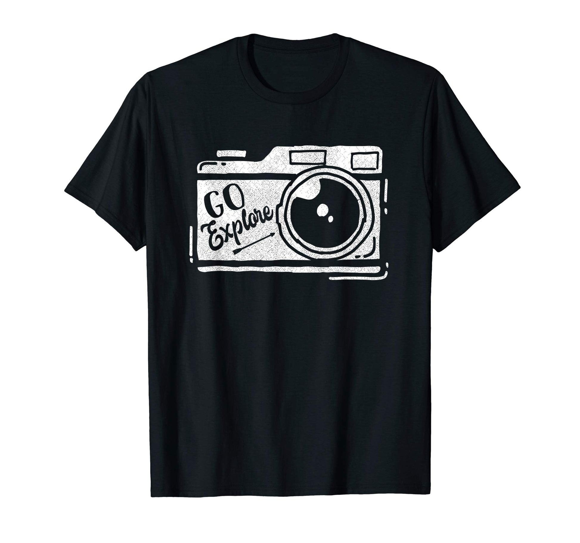 Camera Photography Go Explore T-Shirt - Aesthetic Graphic for Adults - T-Shirt, Sweatshirt, Hoodie