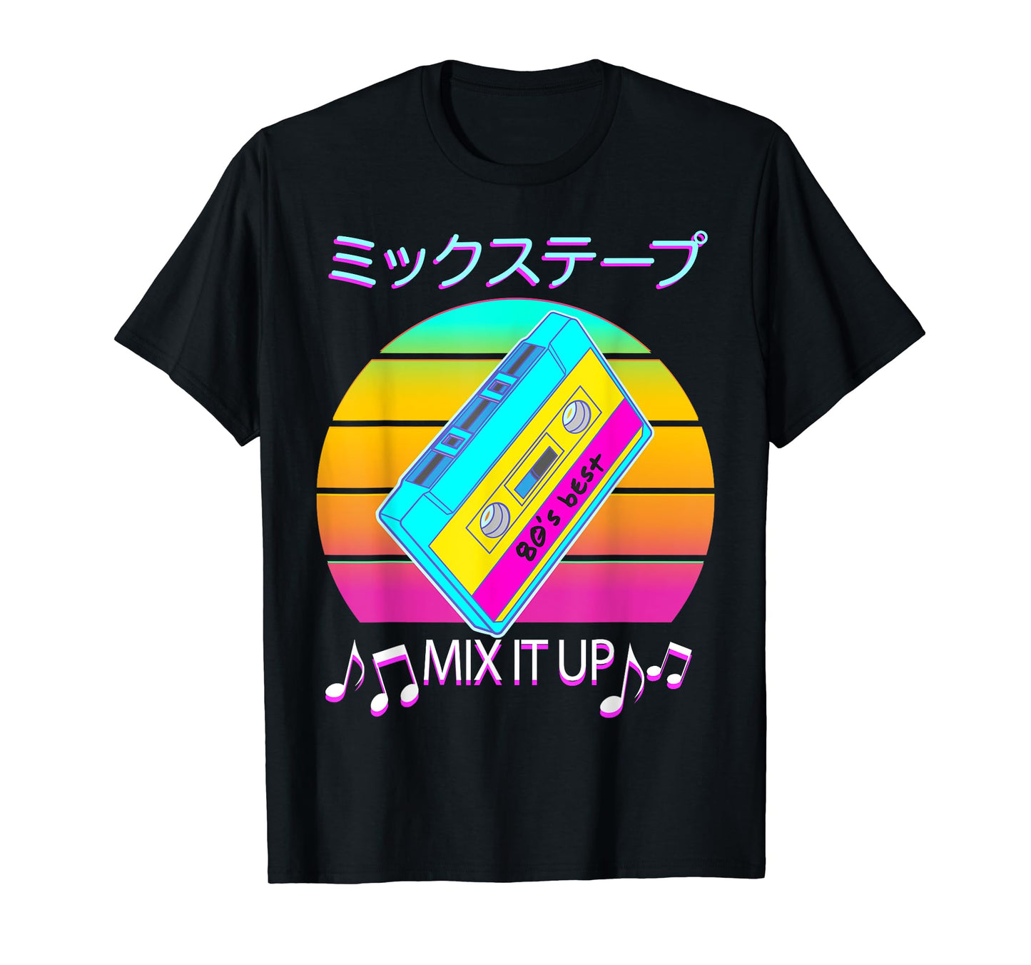 Mix Tape 80S Japanese Otaku Aesthetic T-Shirt - Streetwear Style Unisex - T-Shirt, Sweatshirt, Hoodie
