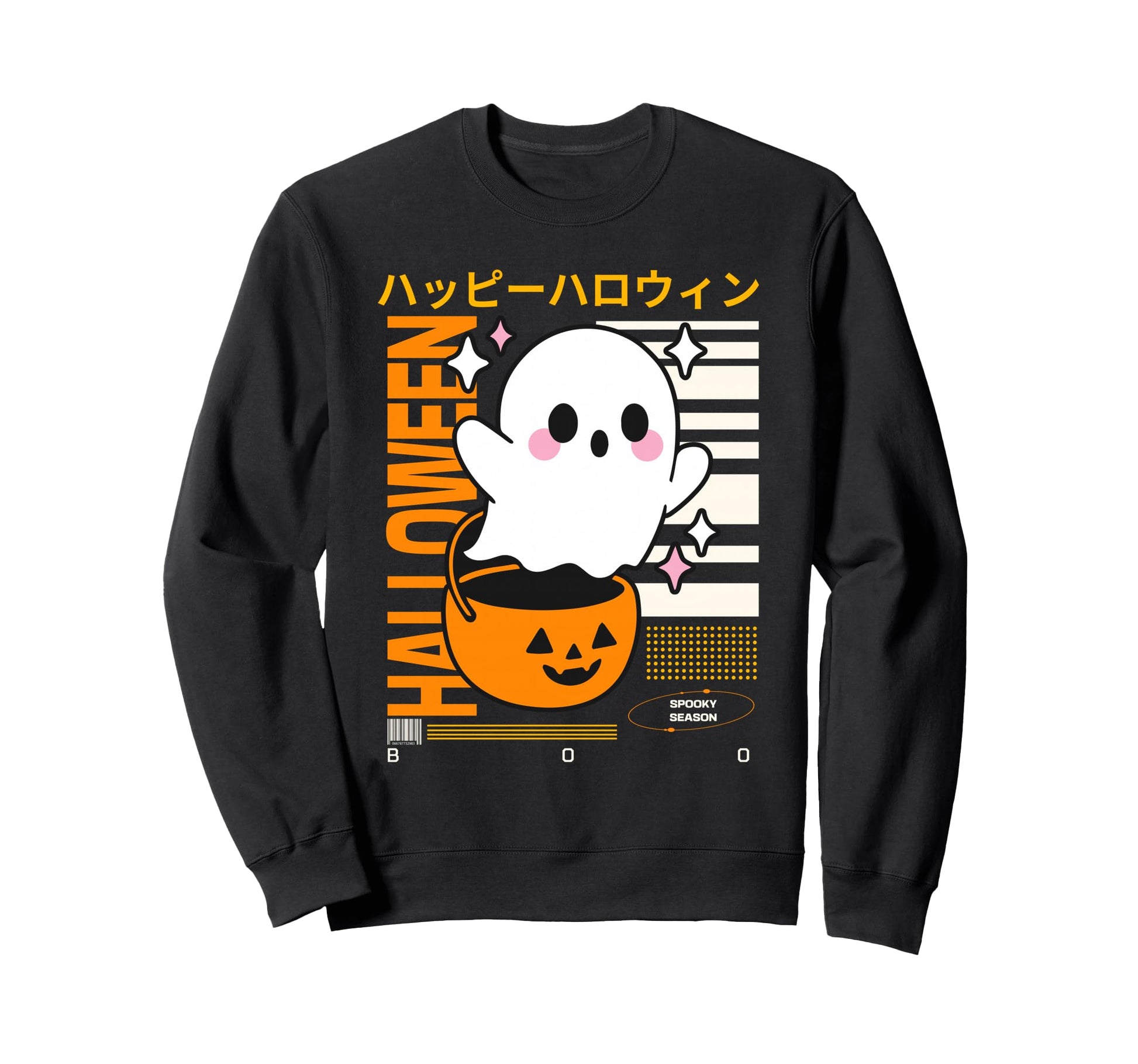 Creepy Ghost Japanese Vaporwave Sweatshirt - Aesthetic Graphic Men Women - T-Shirt, Sweatshirt, Hoodie