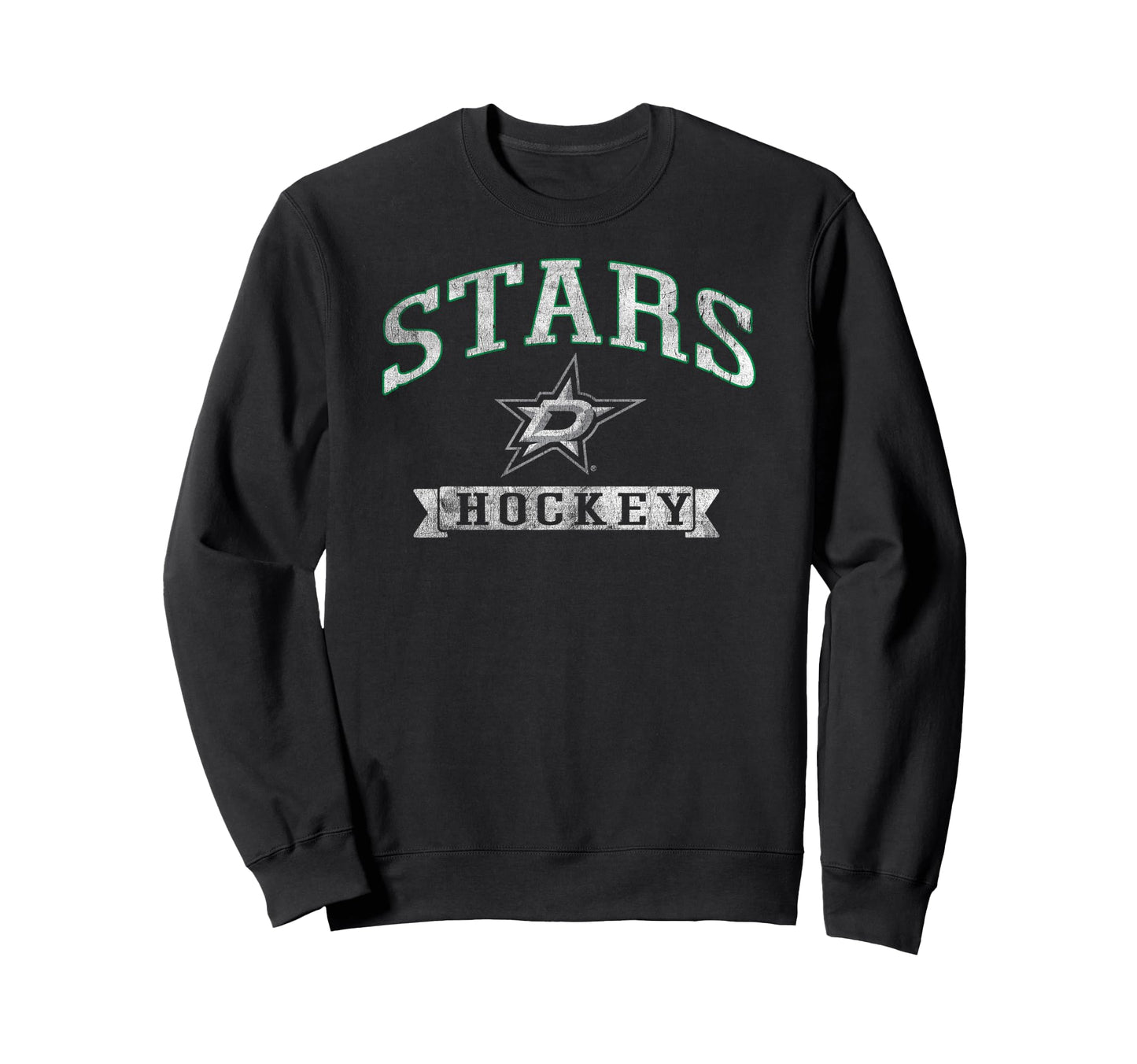 Dallas Stars Hockey Black Sweatshirt - Custom Art Print for Adults - T-Shirt, Sweatshirt, Hoodie
