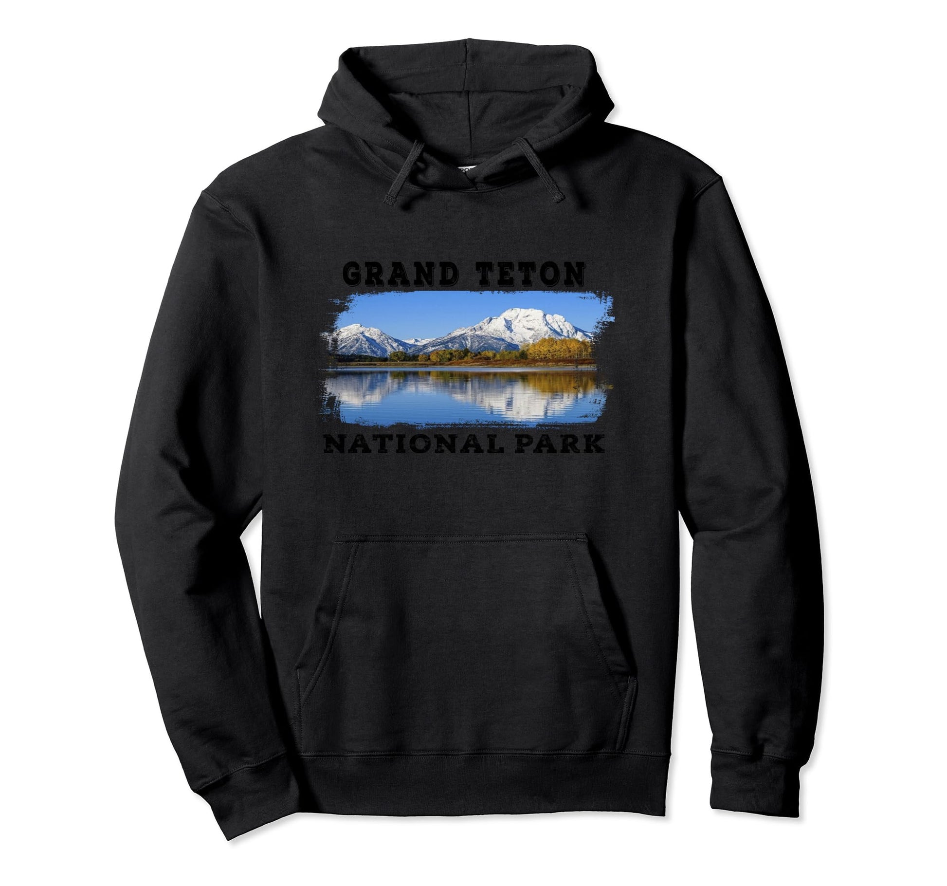 Grunge Grand Teton National Park Souvenir Hoodie - Graphic Print Unisex - T-Shirt, Sweatshirt, Hoodie