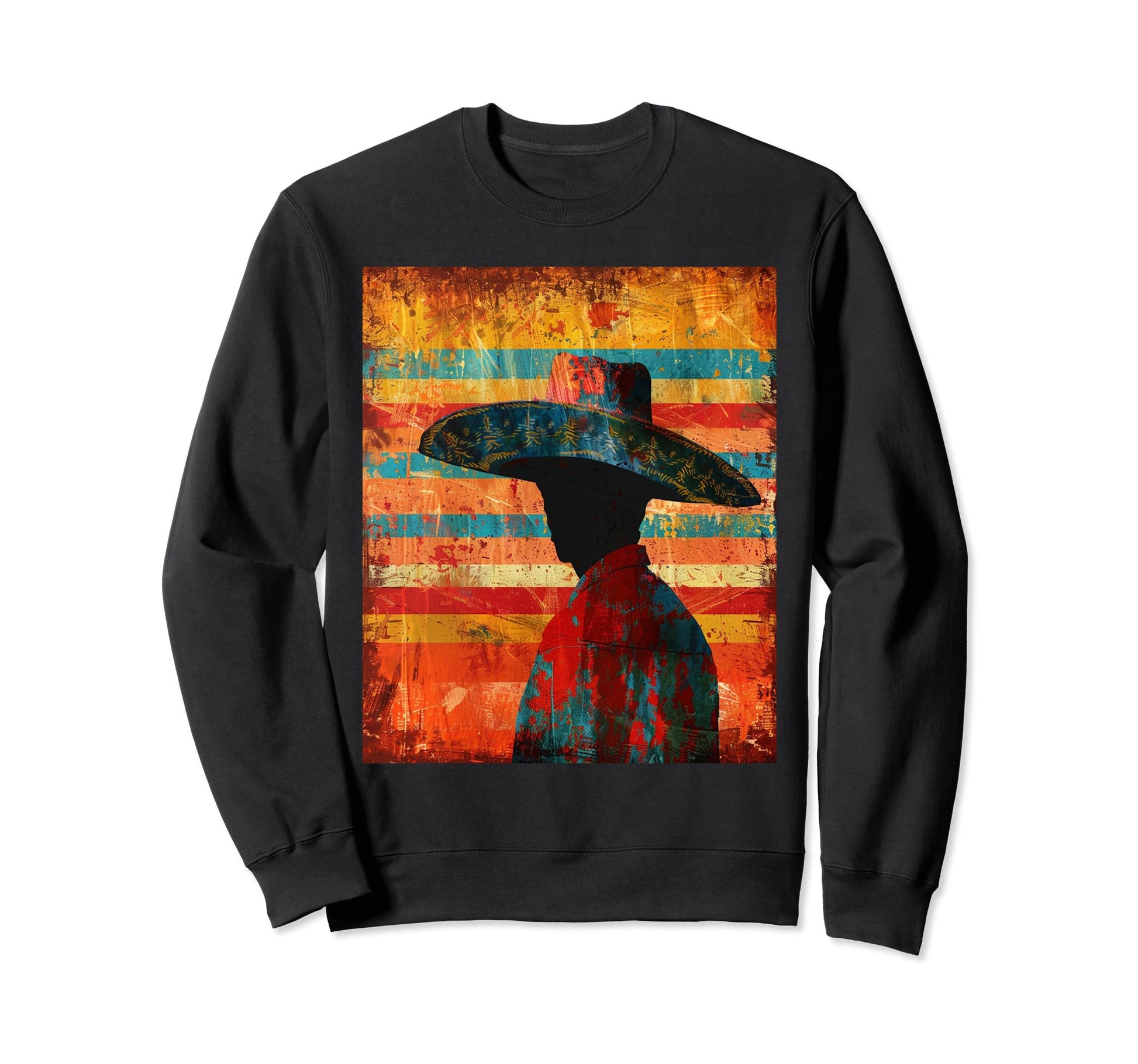 1950S Western Mexican Cowboy Sweatshirt - Streetwear Style for Adults - T-Shirt, Sweatshirt, Hoodie
