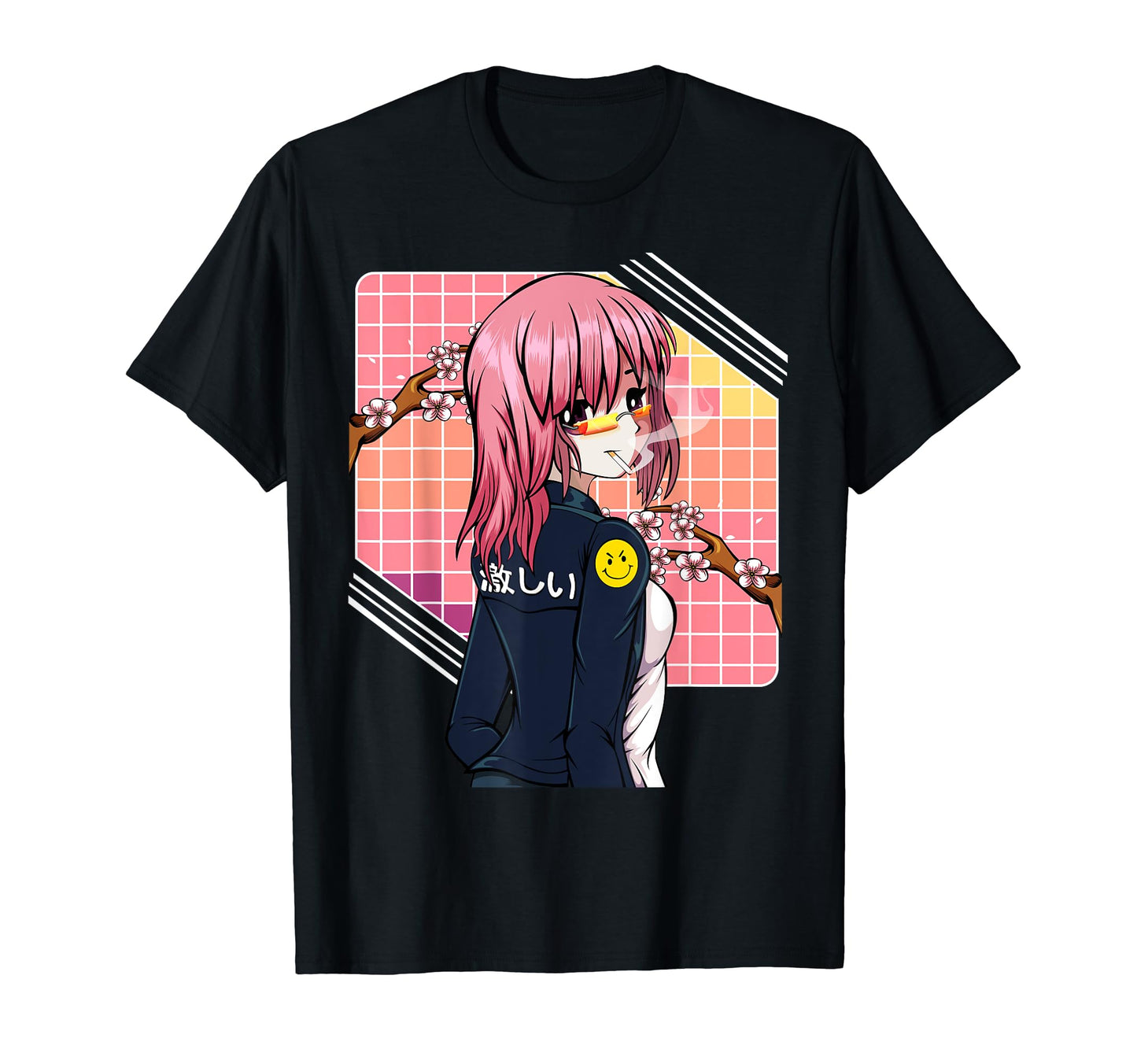 Anime Japanese Aesthetic Manga T-Shirt - Aesthetic Graphic for Adults - T-Shirt, Sweatshirt, Hoodie