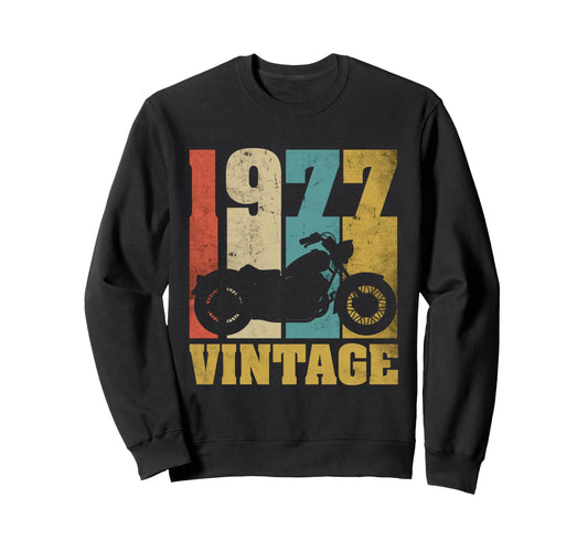 49Th Birthday Biker Dad Father Sweatshirt - Fun Novelty Design for Adults - T-Shirt, Sweatshirt, Hoodie