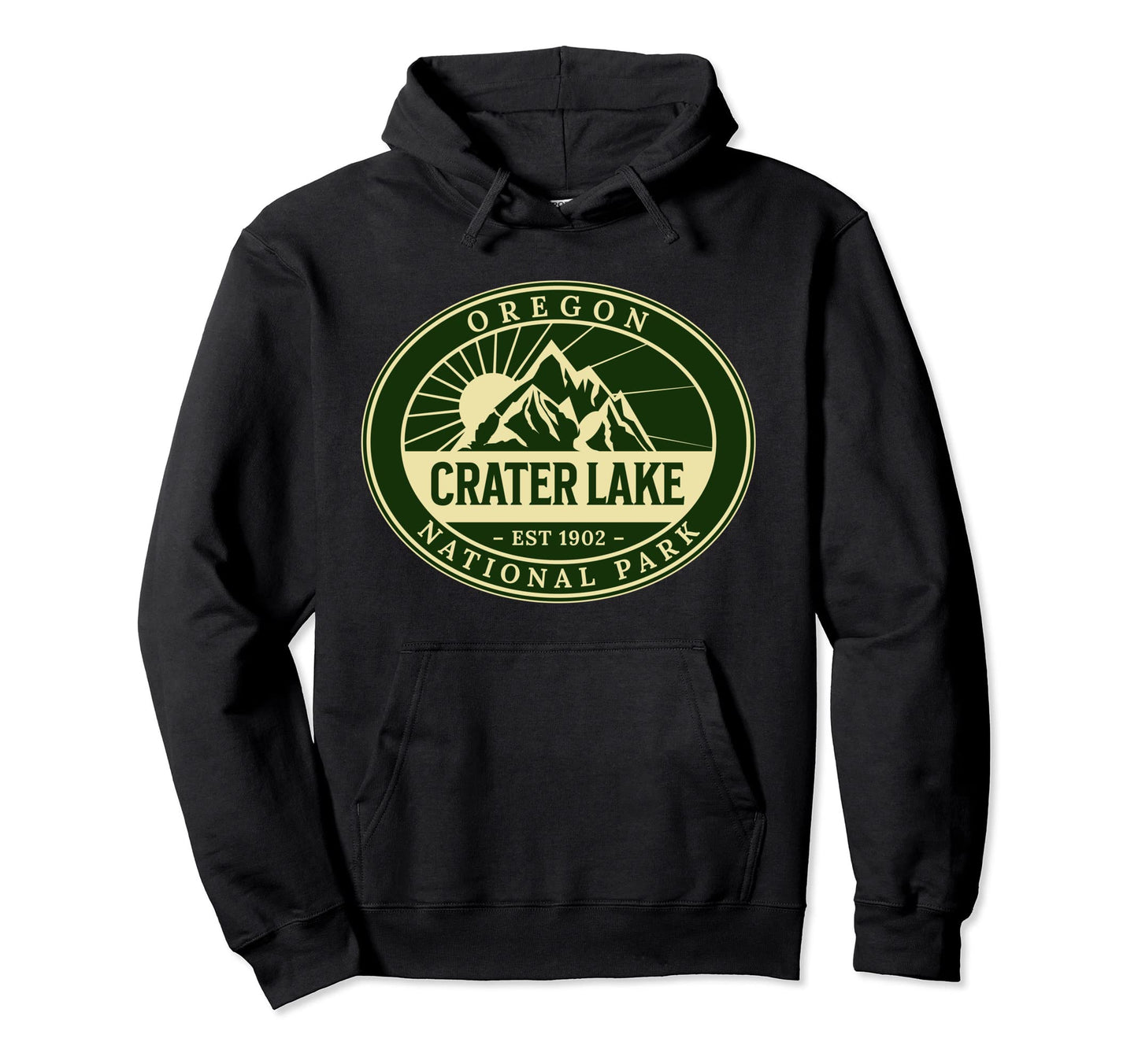 Crater Lake National Park Oregon Hike Hoodie - Minimalist Print Men Women - T-Shirt, Sweatshirt, Hoodie