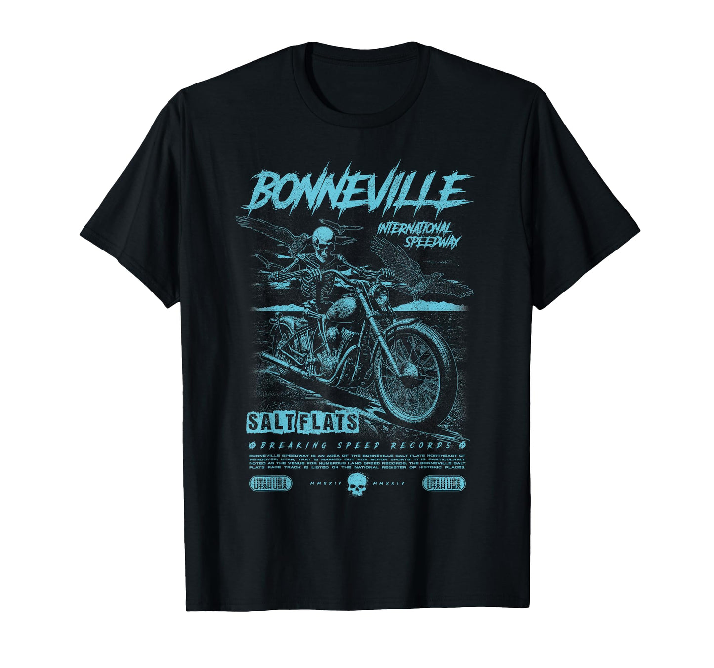 Bonneville Salt Flats Motorcycle T-Shirt - Casual Everyday Wear for Adults - T-Shirt, Sweatshirt, Hoodie