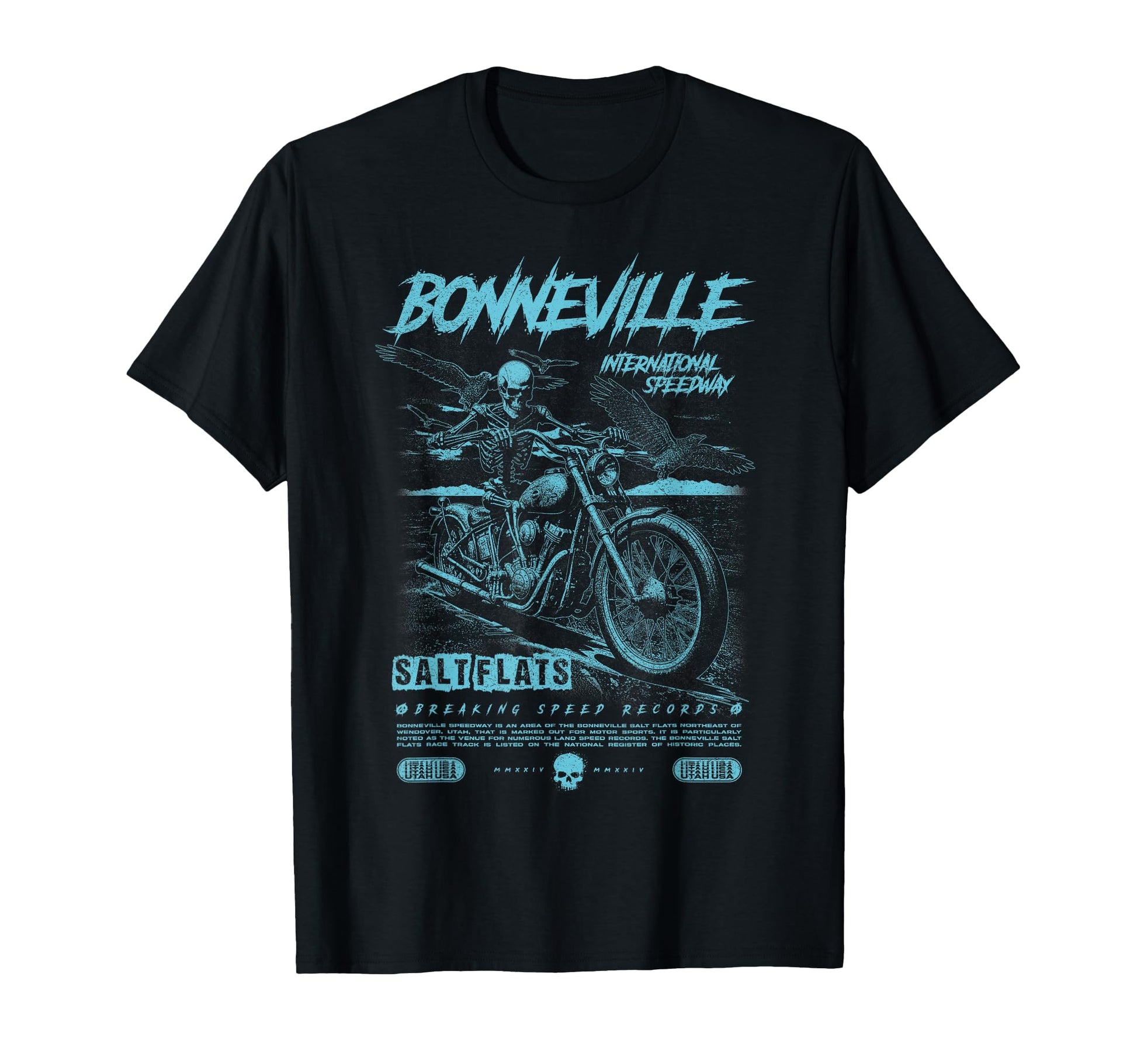 Bonneville Salt Flats Motorcycle T-Shirt - Casual Everyday Wear for Adults - T-Shirt, Sweatshirt, Hoodie