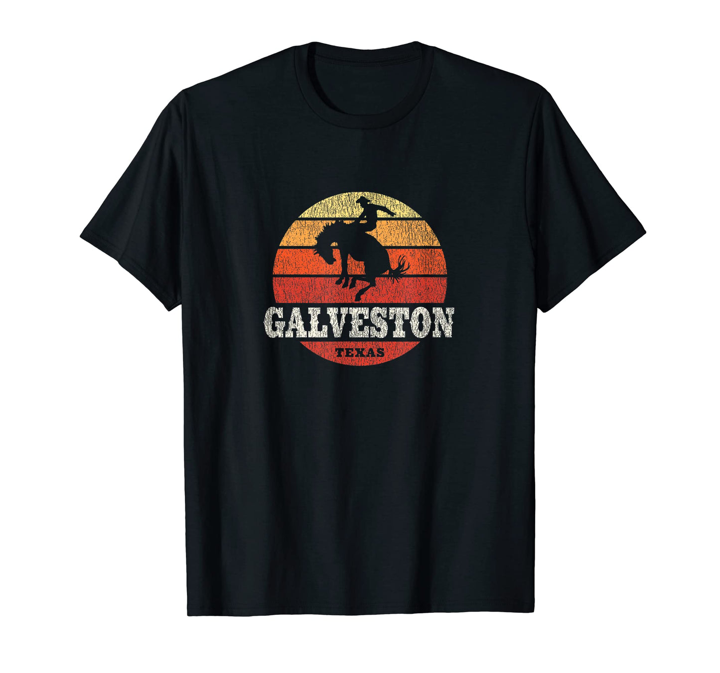 Galveston Tx Country Western T-Shirt - Fun Novelty Design for Adults - T-Shirt, Sweatshirt, Hoodie