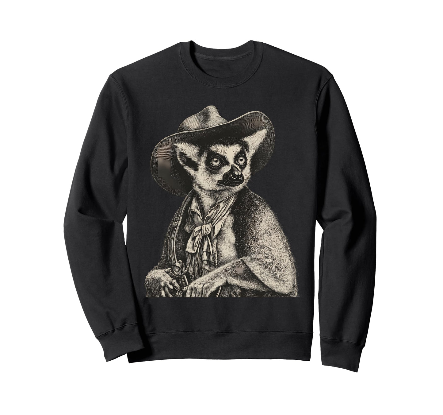 Country Cowboy Lemur Rodeo Cowgirl Sweatshirt - Fun Novelty Design Unisex - T-Shirt, Sweatshirt, Hoodie