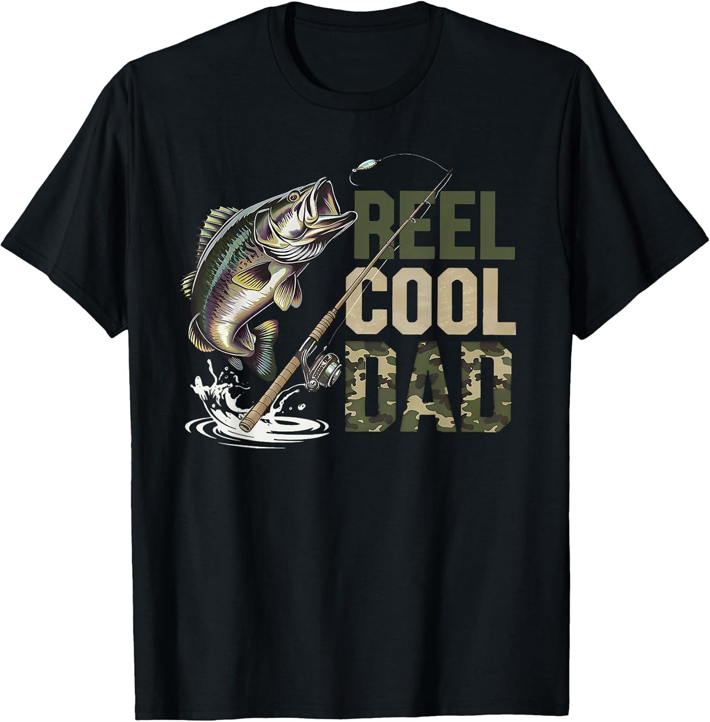 Reel Cool Dad Fishing Fisherman Father's Day Papa - Adult & Kids T-Shirts, Sweatshirts & Hoodies apparel design preview 1