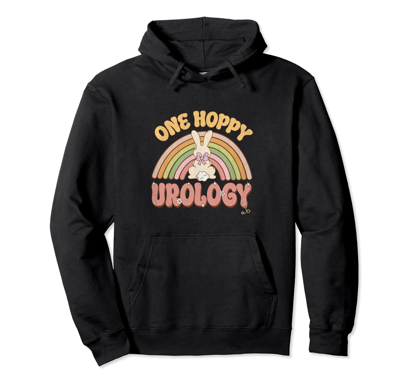 One Hoppy Urology Nurse Bunny Easter Hoodie - Trendy Graphic Men Women - T-Shirt, Sweatshirt, Hoodie
