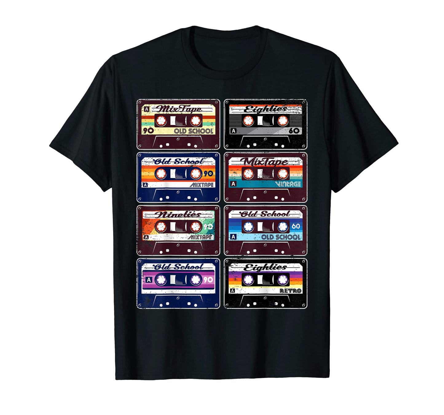 Cassette Tapes Old School Hip Hop T-Shirt - Minimalist Print for Adults - T-Shirt, Sweatshirt, Hoodie