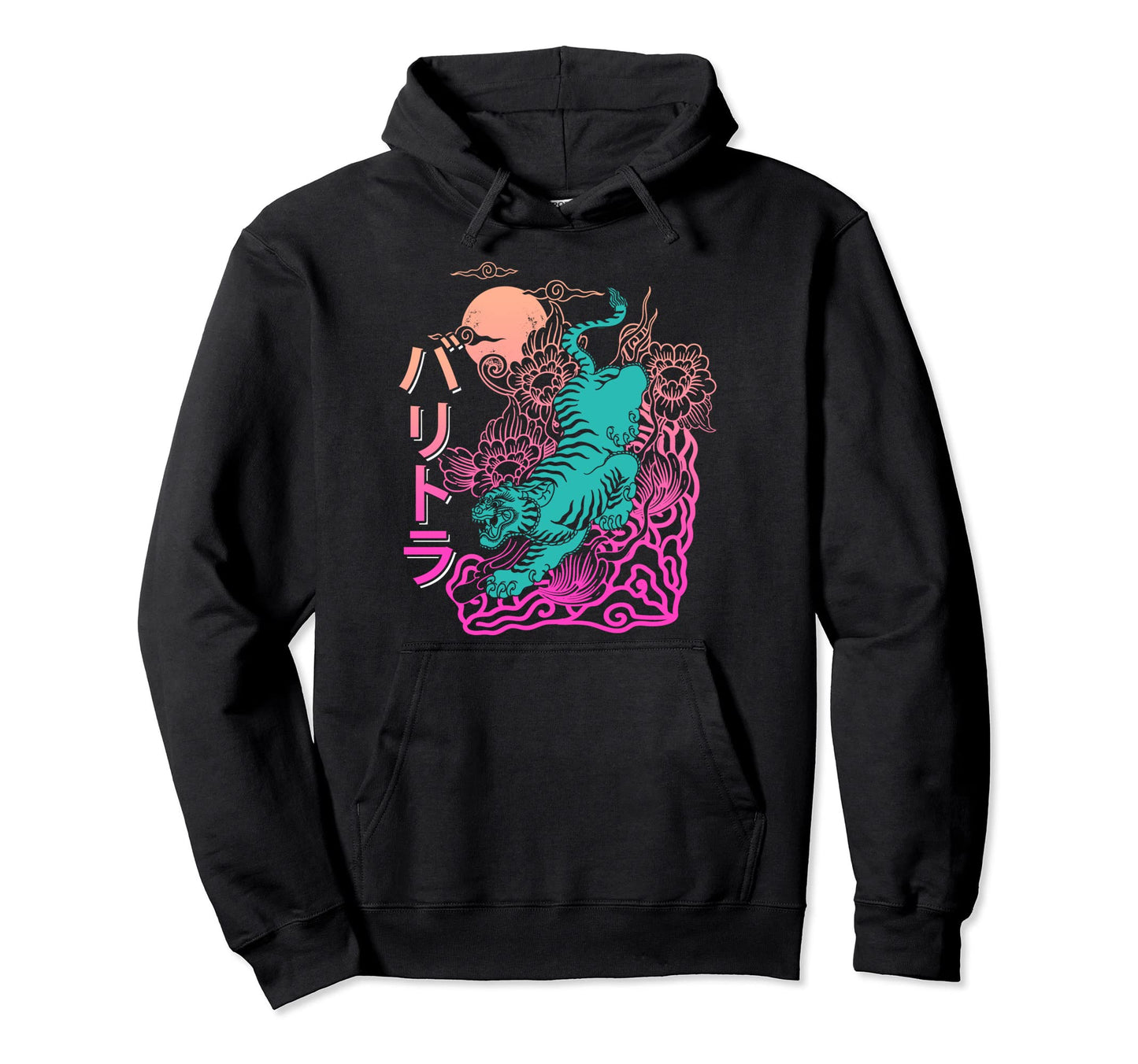 Japanese Vaporwave Animals Japan Hoodie - Graphic Print for Adults - T-Shirt, Sweatshirt, Hoodie