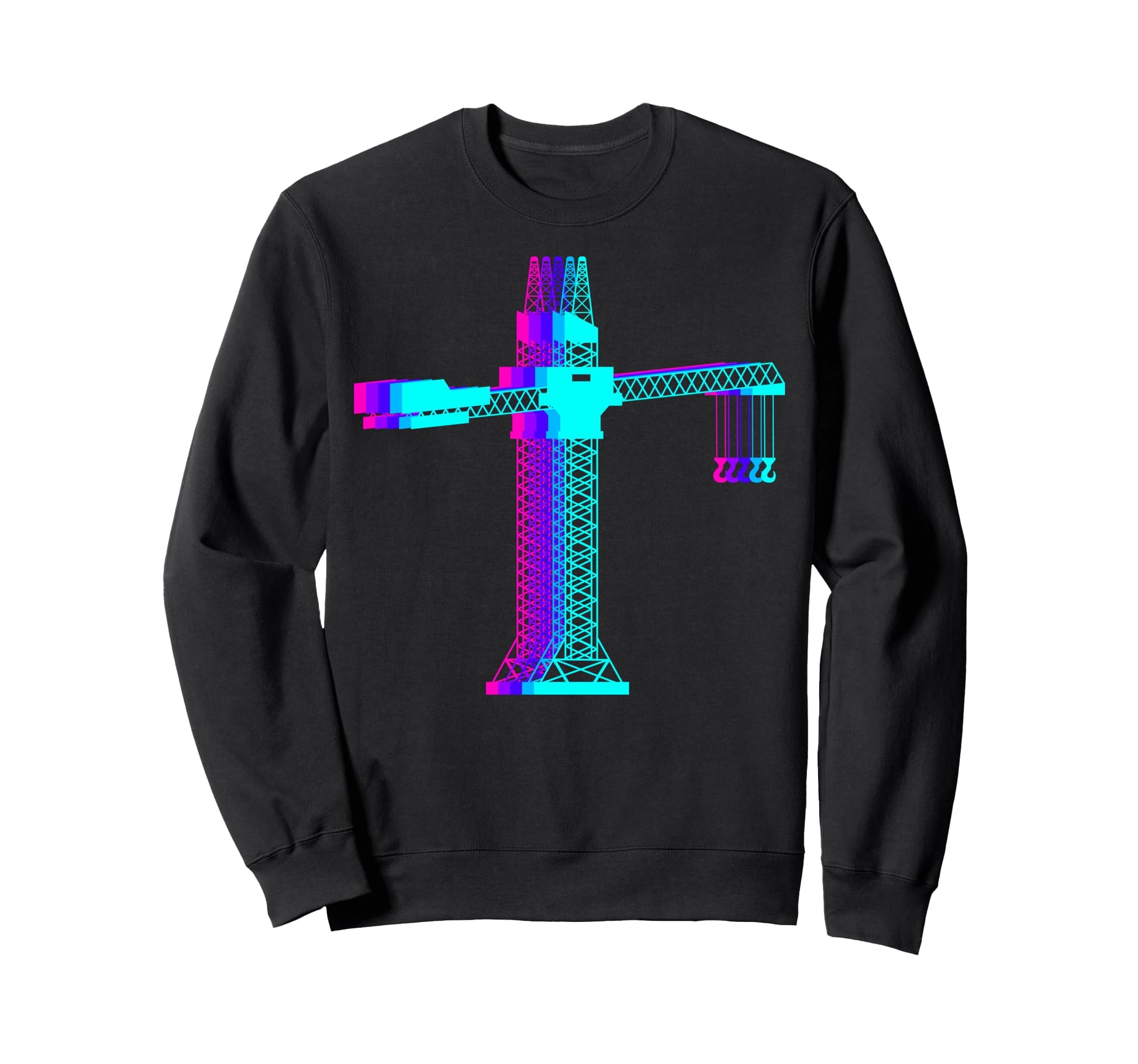 Crane Operator Driver Sweatshirt - Custom Art Print for Adults - T-Shirt, Sweatshirt, Hoodie