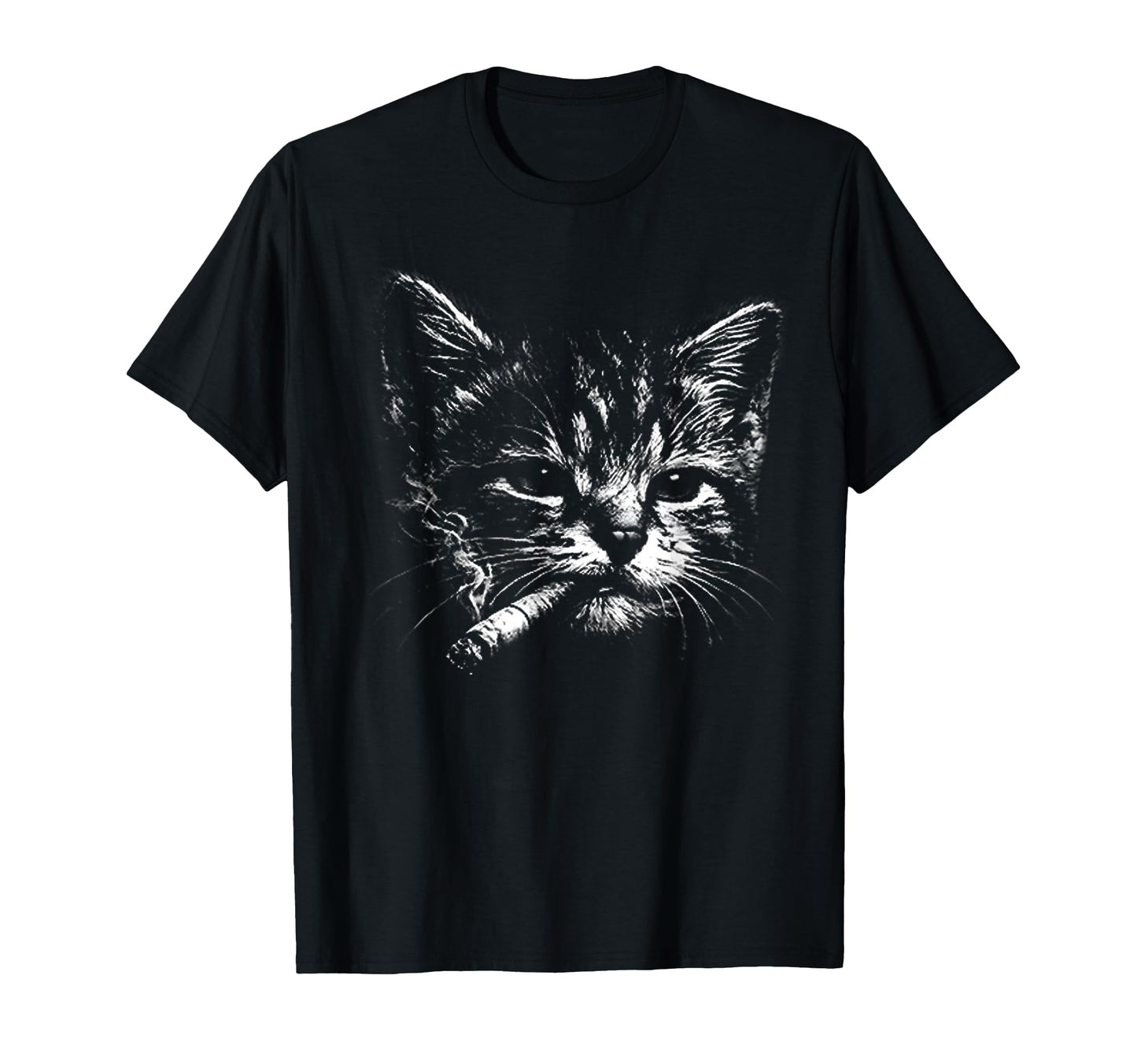 Cigarette Kitten Funny Grunge Y2K Smoking T-Shirt - Trendy Graphic Unisex - T-Shirt, Sweatshirt, Hoodie