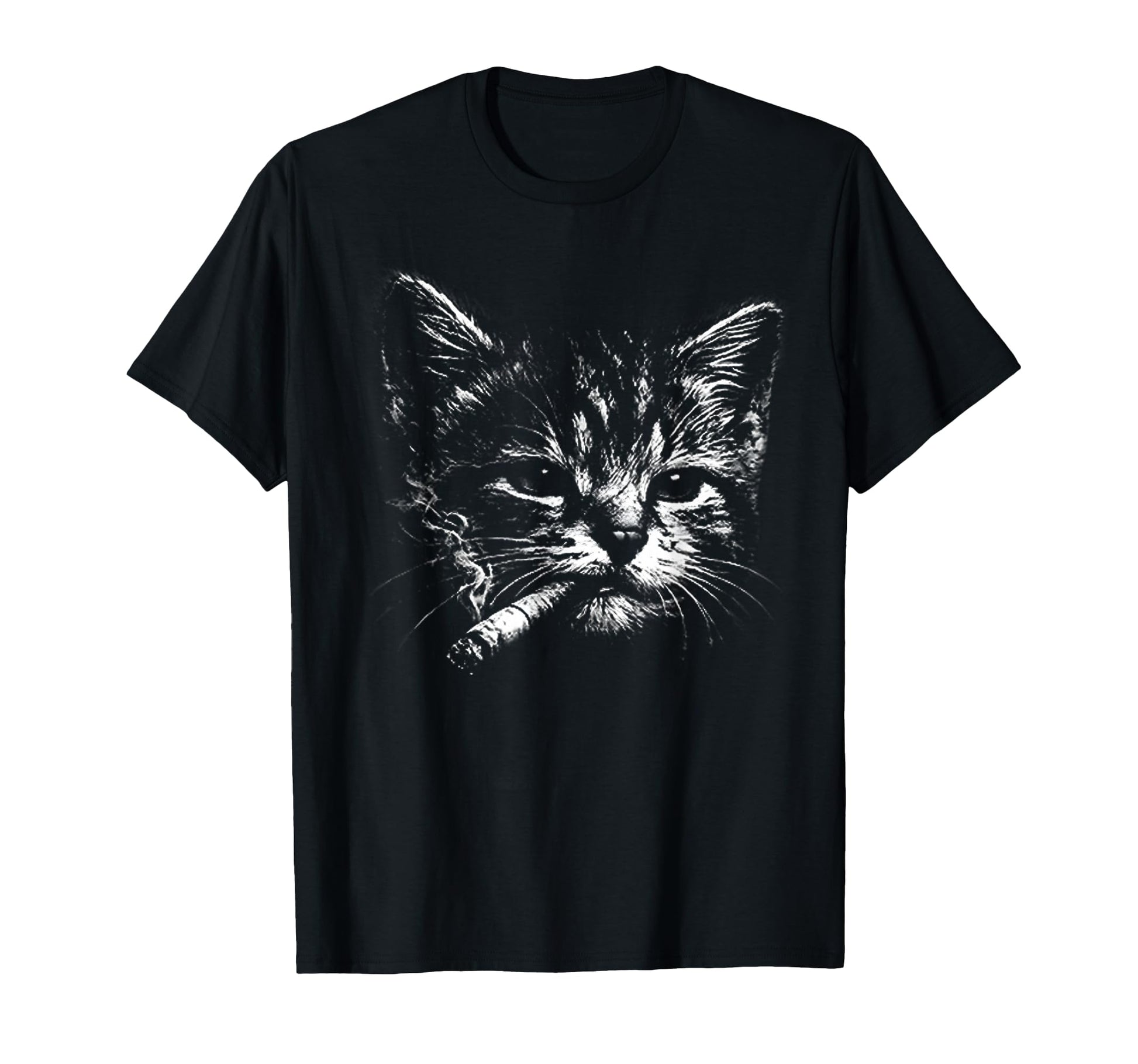 Cigarette Kitten Funny Grunge Y2K Smoking T-Shirt - Trendy Graphic Unisex - T-Shirt, Sweatshirt, Hoodie