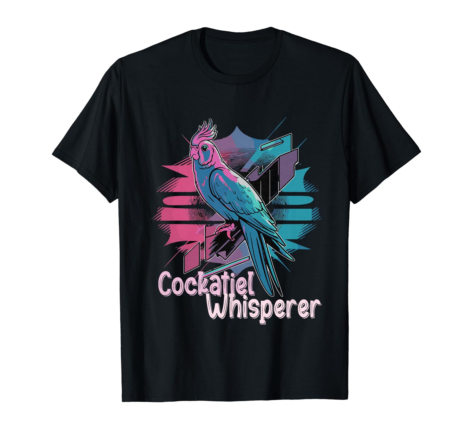 Vaporwave Cockatiel Whisperer Funny T-Shirt - Streetwear Style Men Women - T-Shirt, Sweatshirt, Hoodie