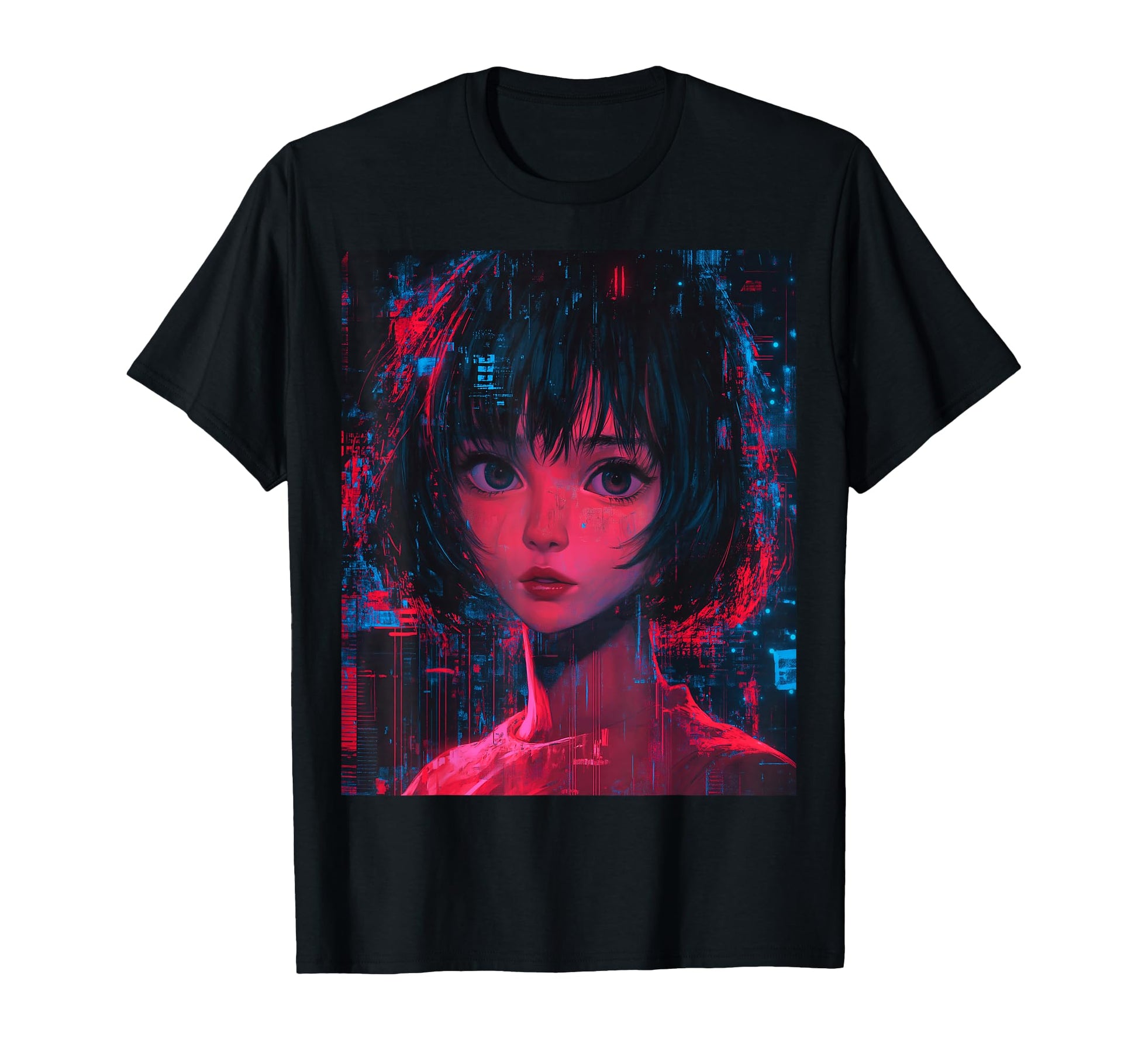 Futuristic Anime Otaku Aesthetic T-Shirt - Novelty Apparel for Adults - T-Shirt, Sweatshirt, Hoodie