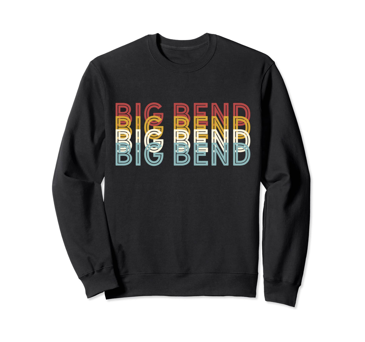 70S Usa Big Bend National Park Sweatshirt - Custom Art Print Men Women - T-Shirt, Sweatshirt, Hoodie