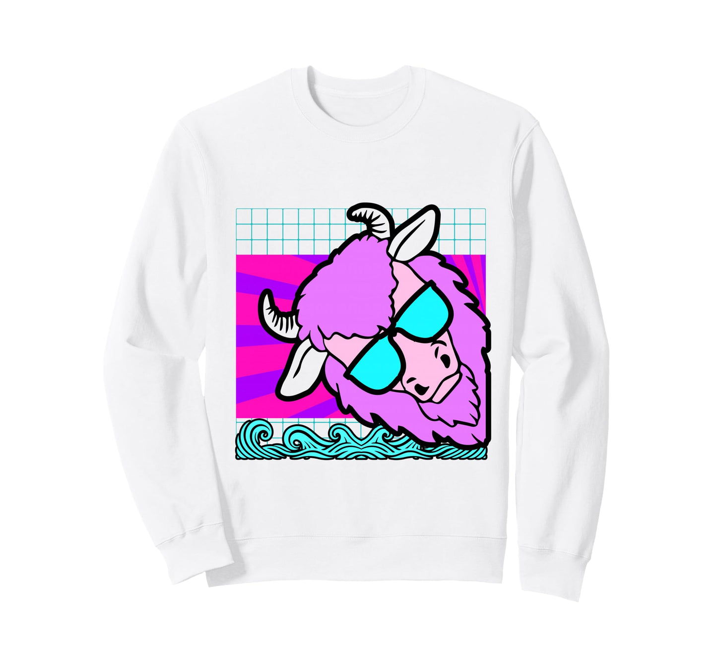 Aesthetic Vaporwave Outfits Buffalo Sweatshirt - Trendy Graphic for Adults - T-Shirt, Sweatshirt, Hoodie