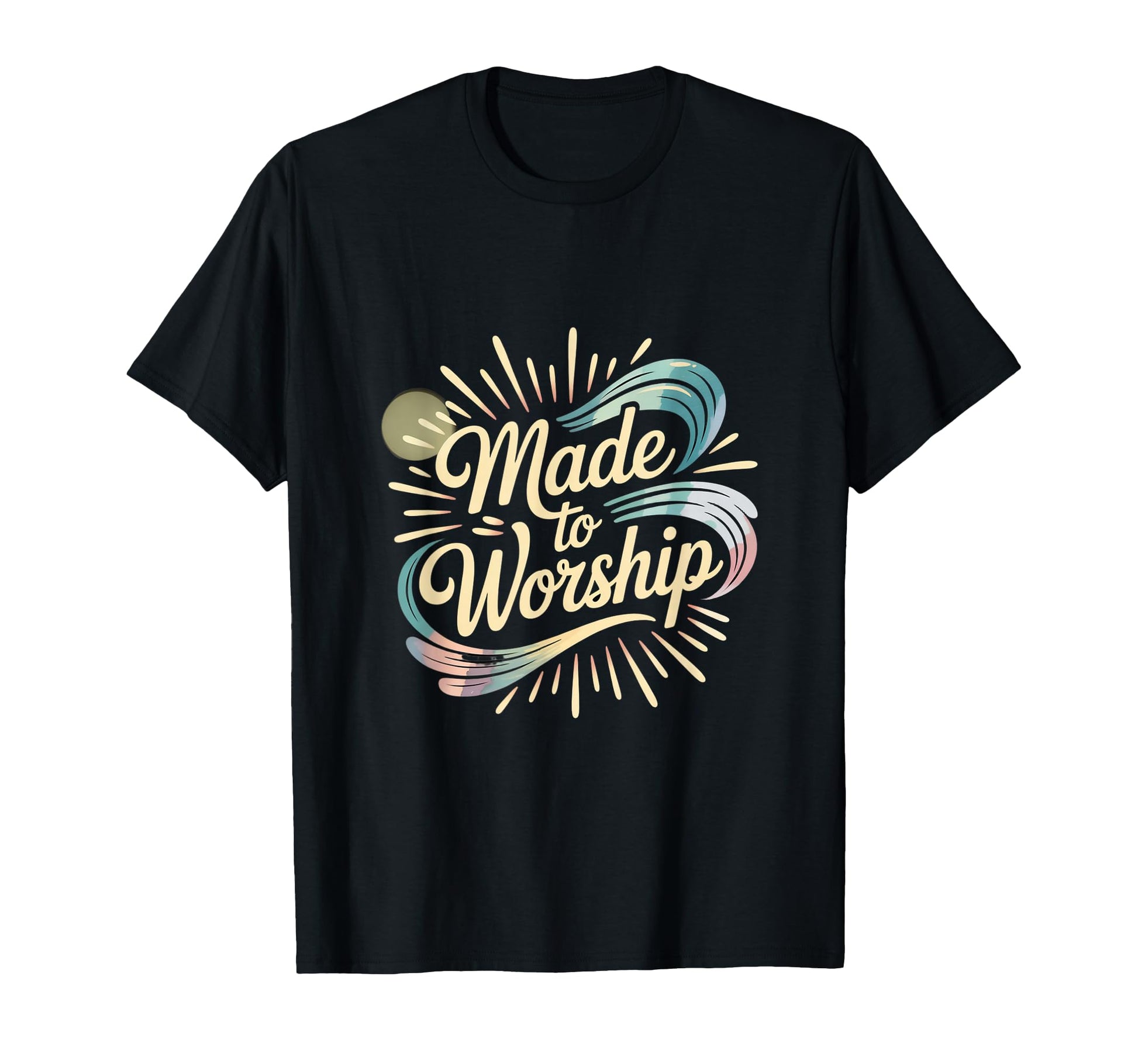 Made To Worship Handlettering T-Shirt - Minimalist Print for Adults - T-Shirt, Sweatshirt, Hoodie