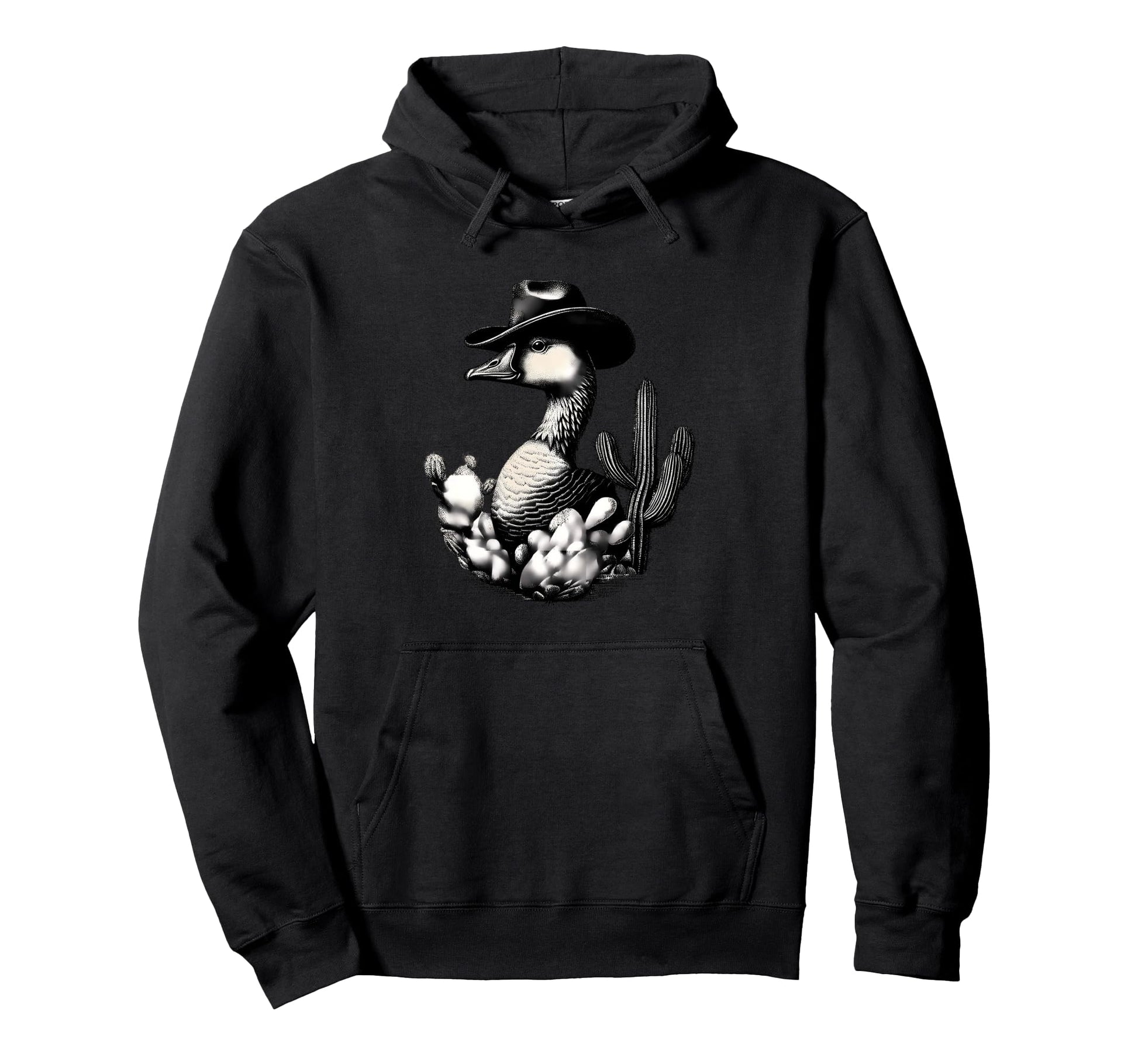 Country Cowboy Goose Rodeo Cowgirl Hoodie - Fun Novelty Design for Adults - T-Shirt, Sweatshirt, Hoodie
