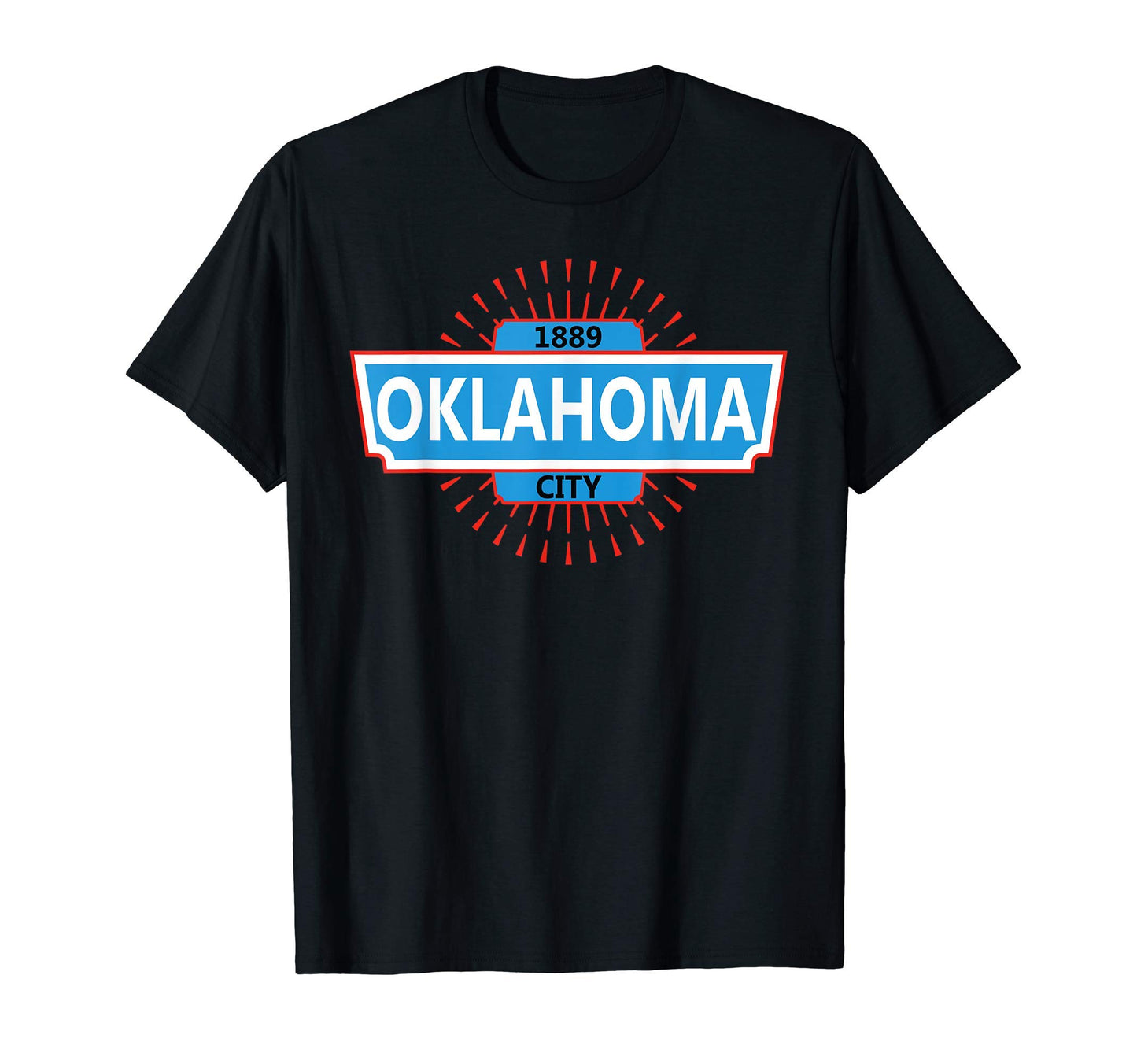 Oklahoma City Usa Typography T-Shirt - Aesthetic Graphic Men Women - T-Shirt, Sweatshirt, Hoodie