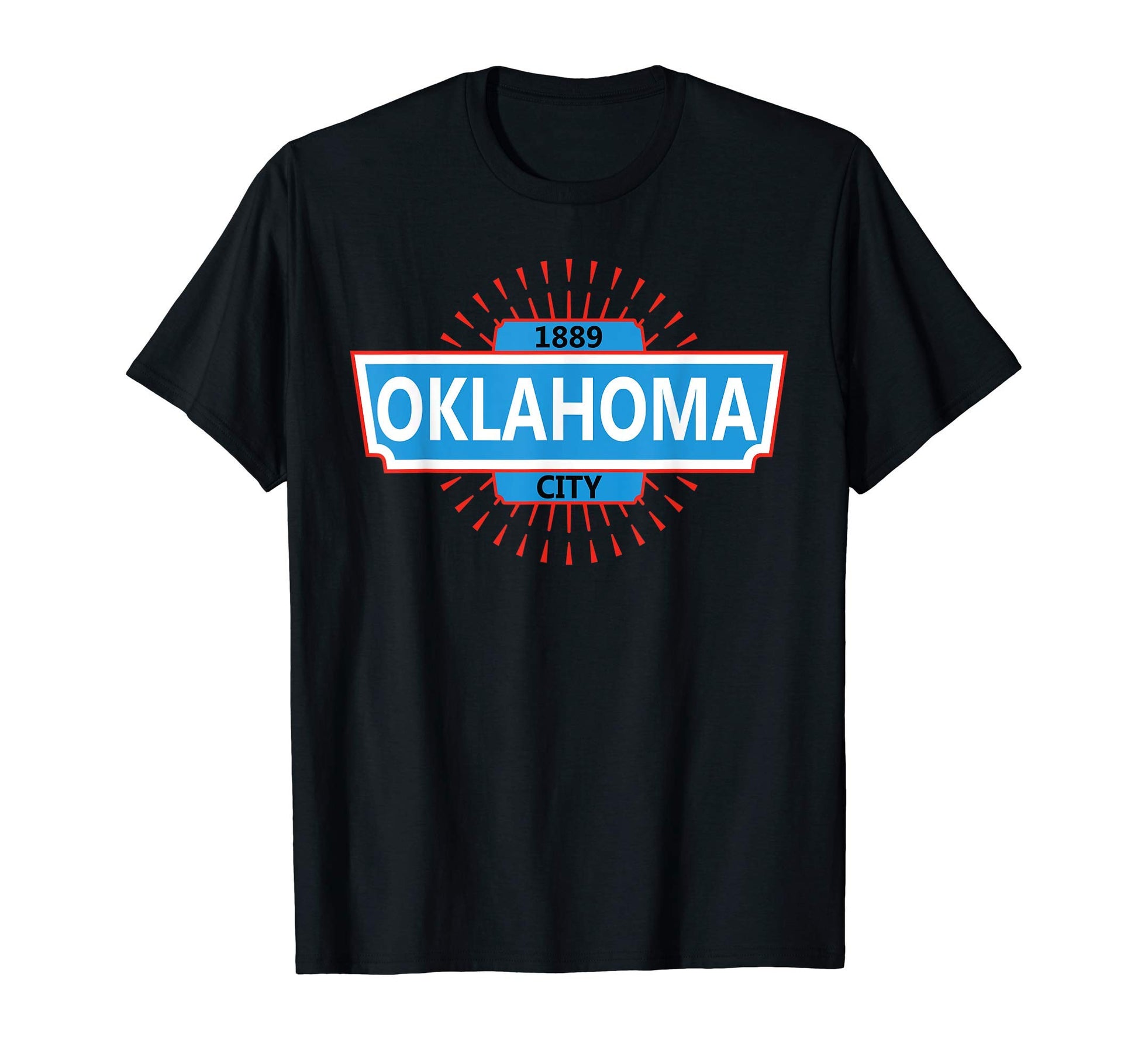 Oklahoma City Usa Typography T-Shirt - Aesthetic Graphic Men Women - T-Shirt, Sweatshirt, Hoodie