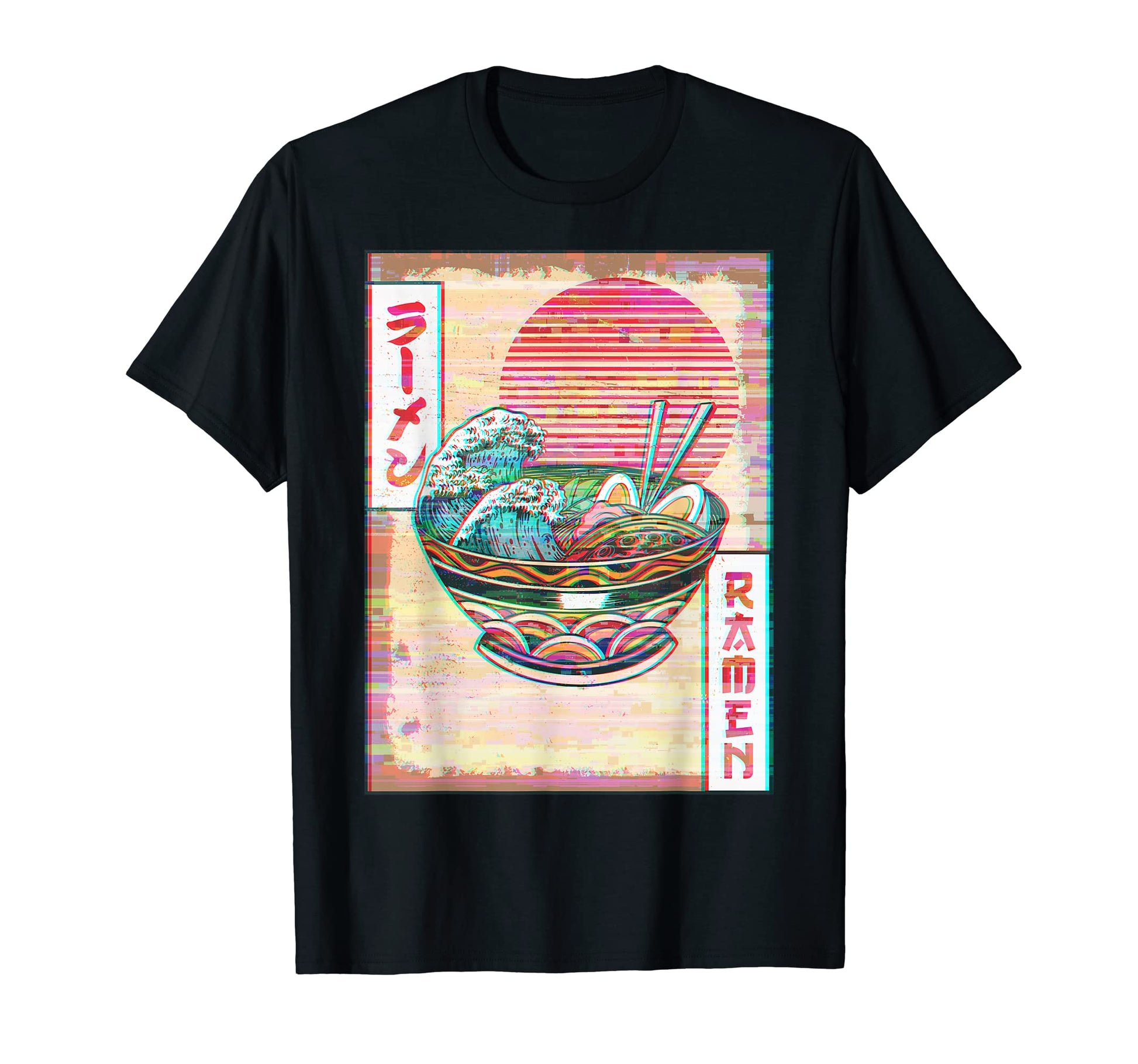 Ramen Noodles Great Wave Off T-Shirt - Minimalist Print for Adults - T-Shirt, Sweatshirt, Hoodie